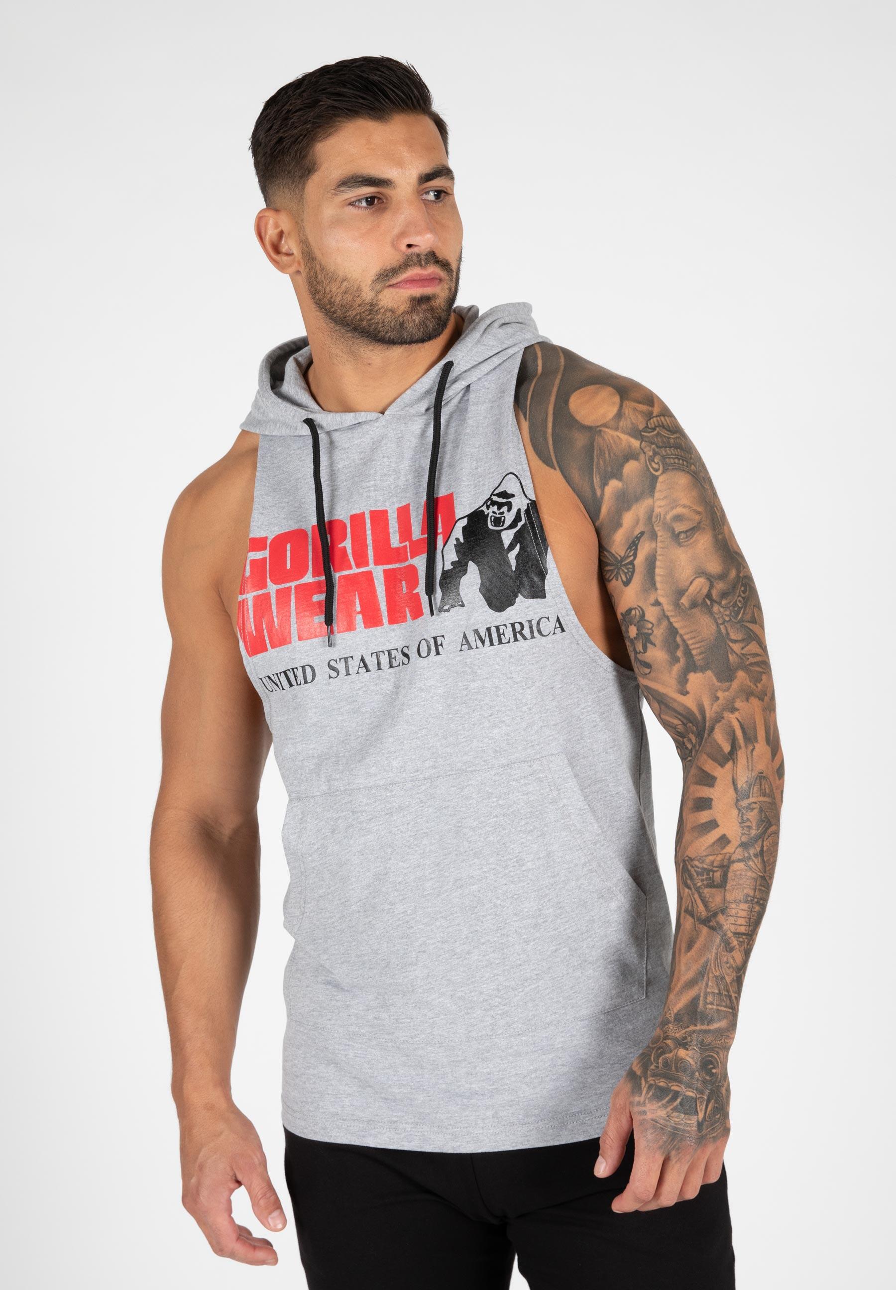 Tank Top fitness męski Gorilla Wear Rogers Hooded z kapturem