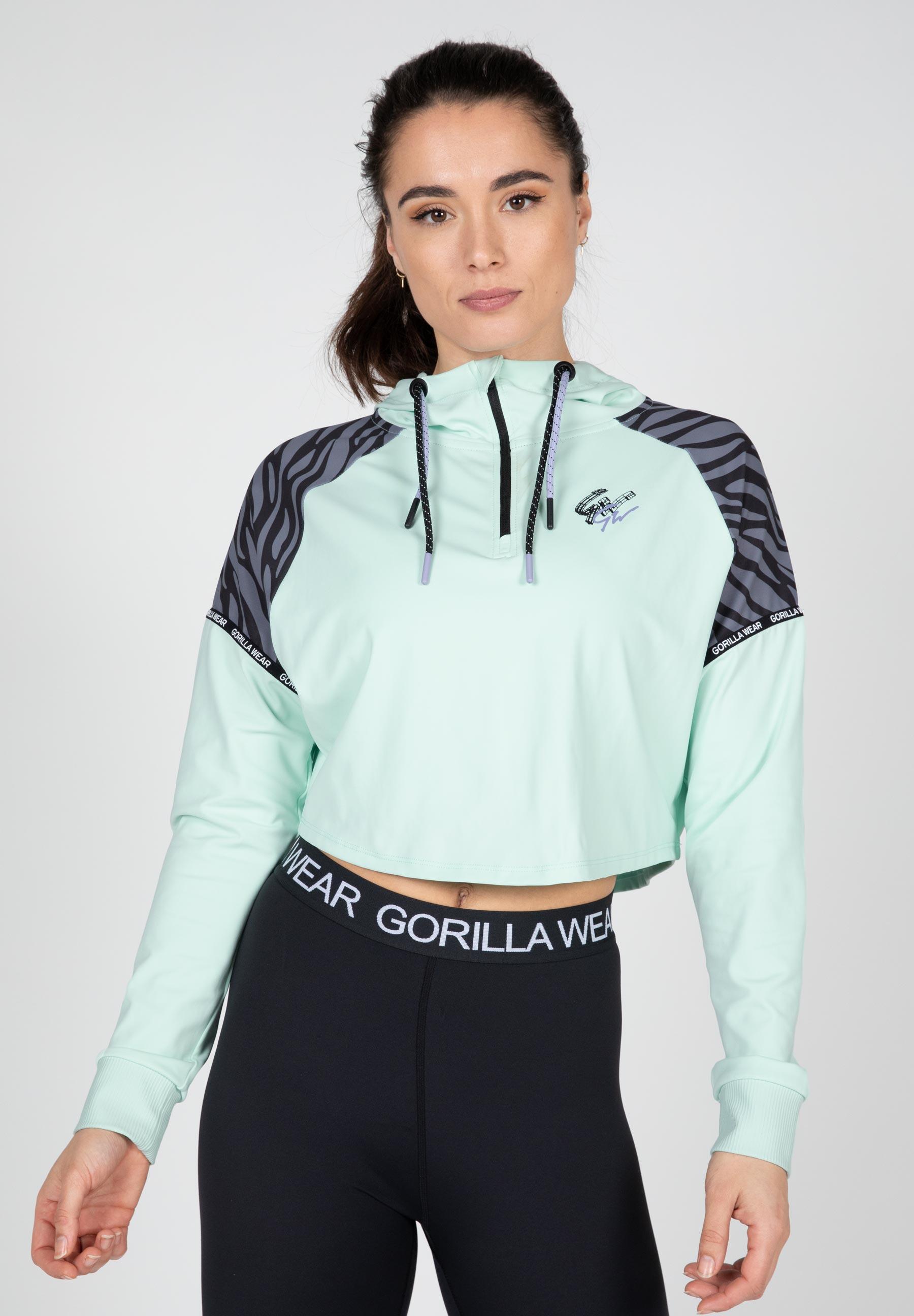 Zion Cropped Bluza z kapturem - Zielony
