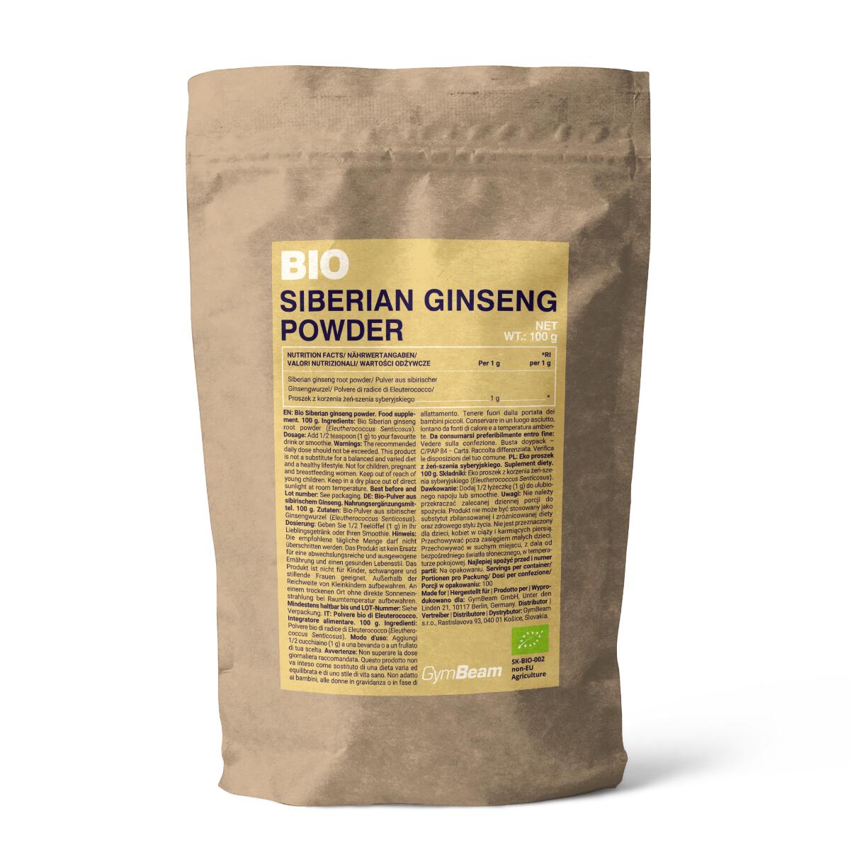 Żeń-szeń syberyjski proszek BIO 100 g