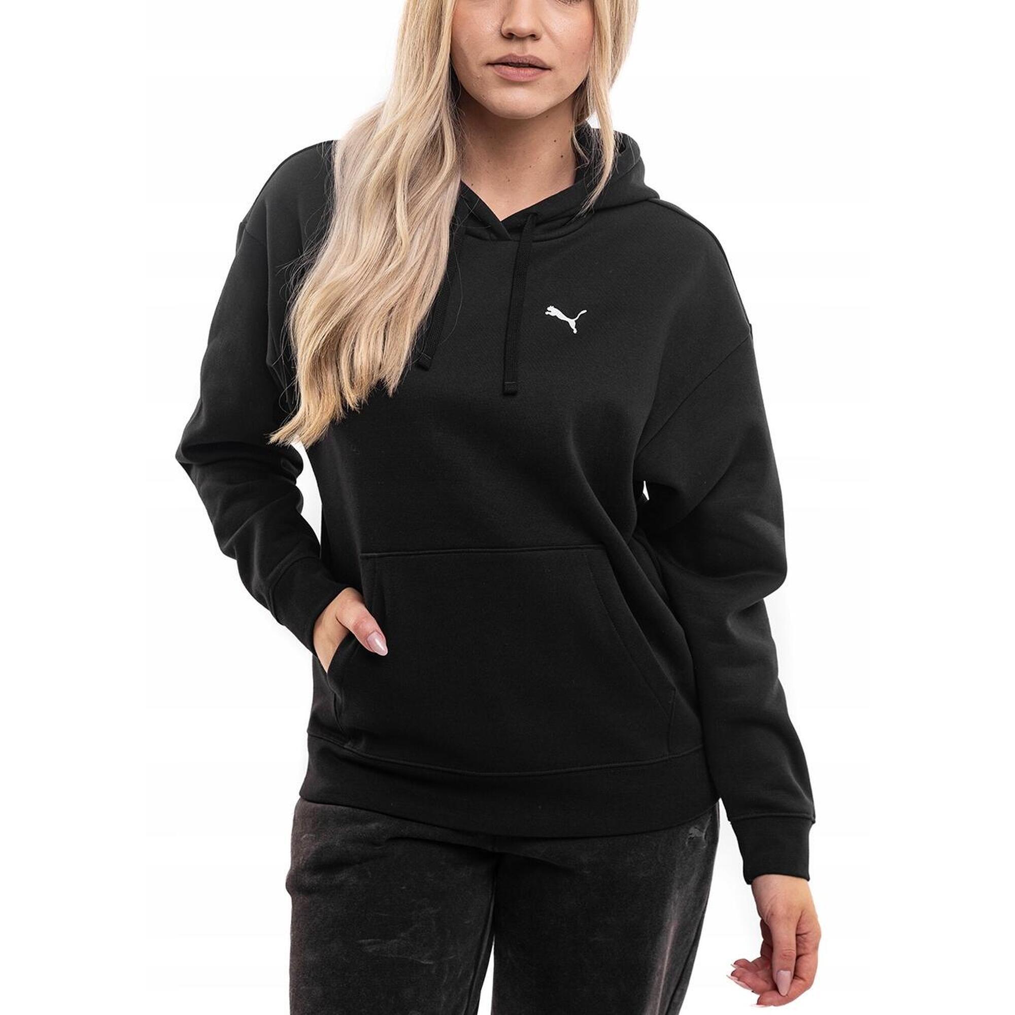 Bluza Damska Puma z Kapturem Bawełniana Sportowa Hoodie Kangurka roz. L