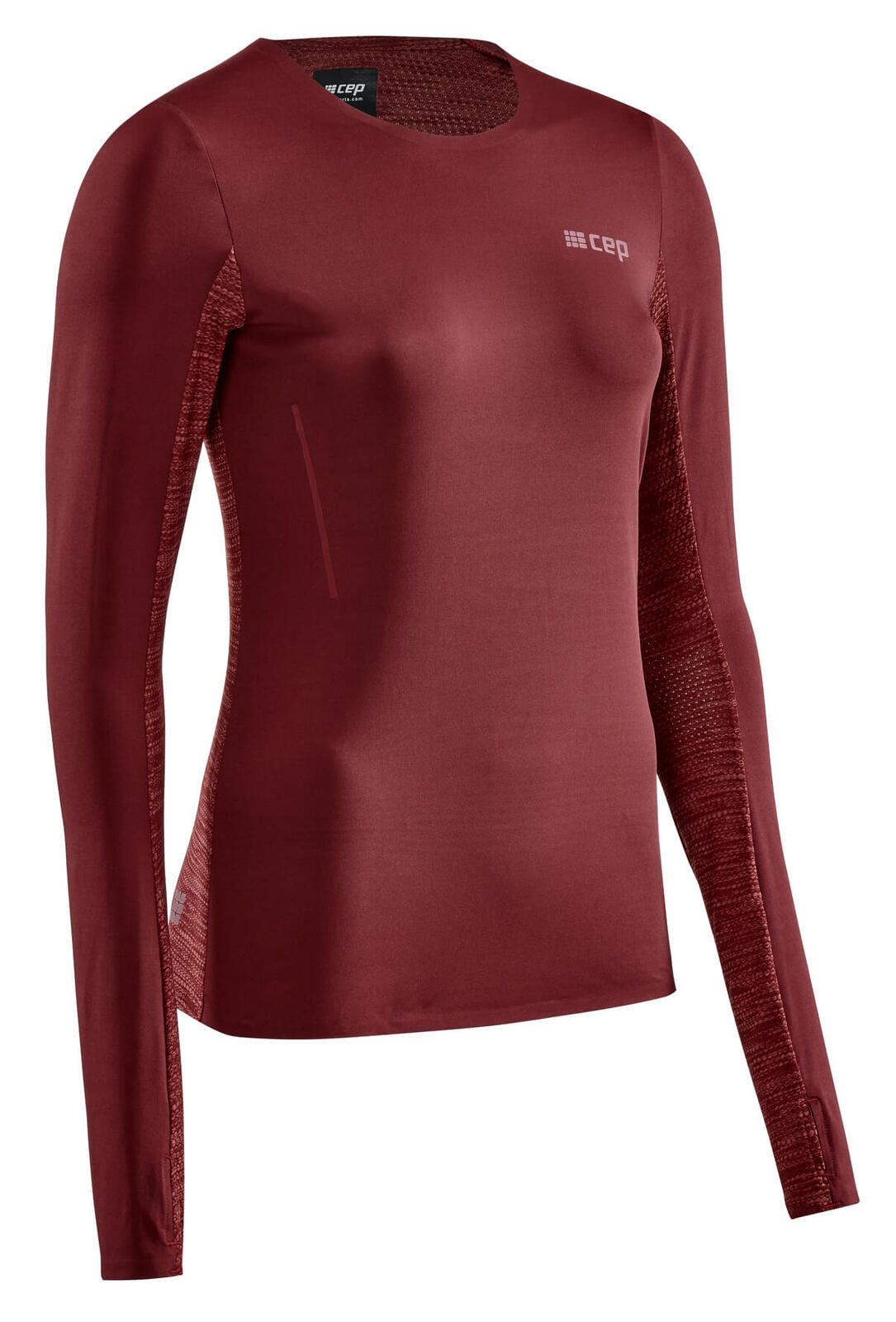 Koszulka sportowa do biegania z długim rękawem CEP damska
