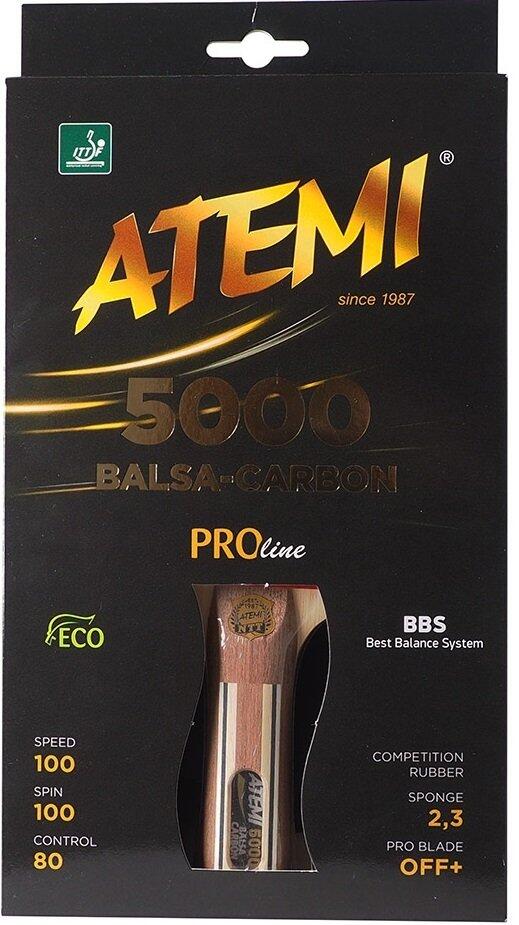 Rakietka do ping ponga New Atemi 5000 Pro concave