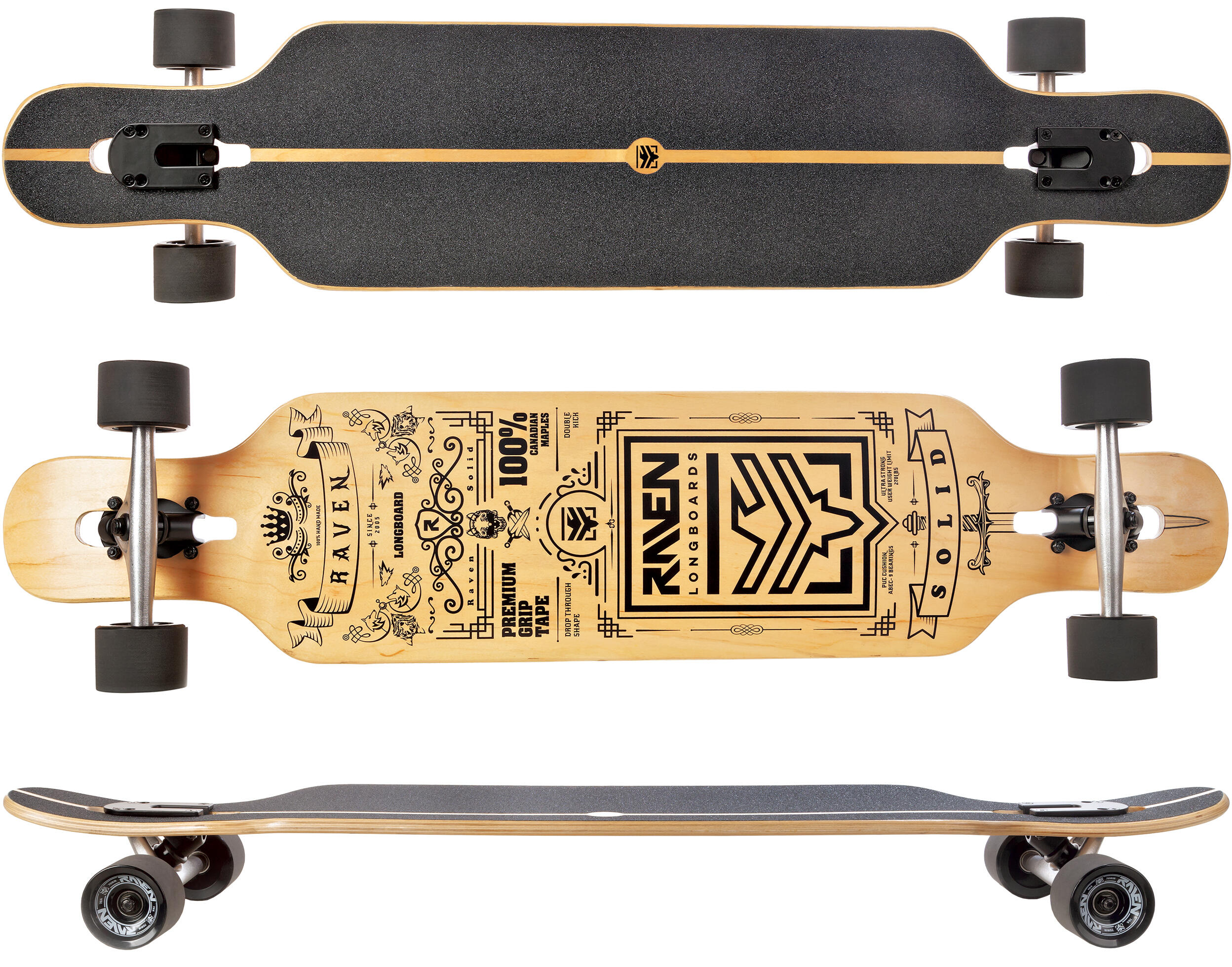 Deskorolka Longboard Raven Solid