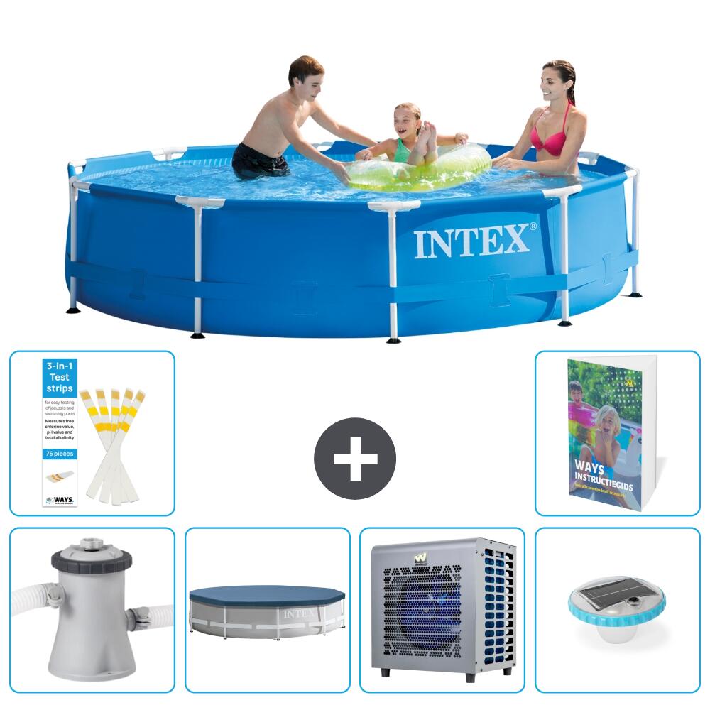 INTEX Basen ze stelażem Okrągły - 305x76 cm - 7-częściowy S175