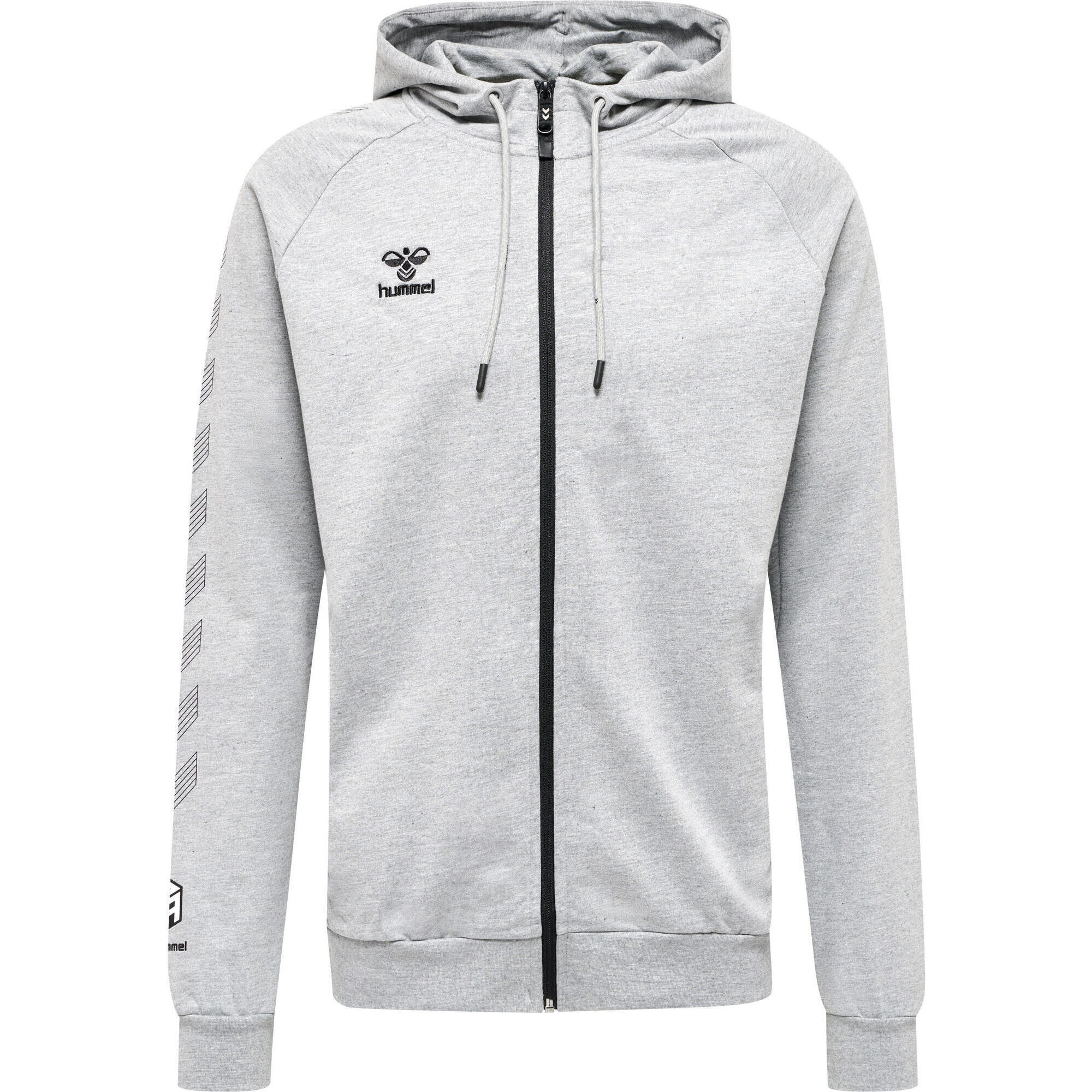 Bawełniana bluza z kapturem zapinana na zamek Hummel Move Grid