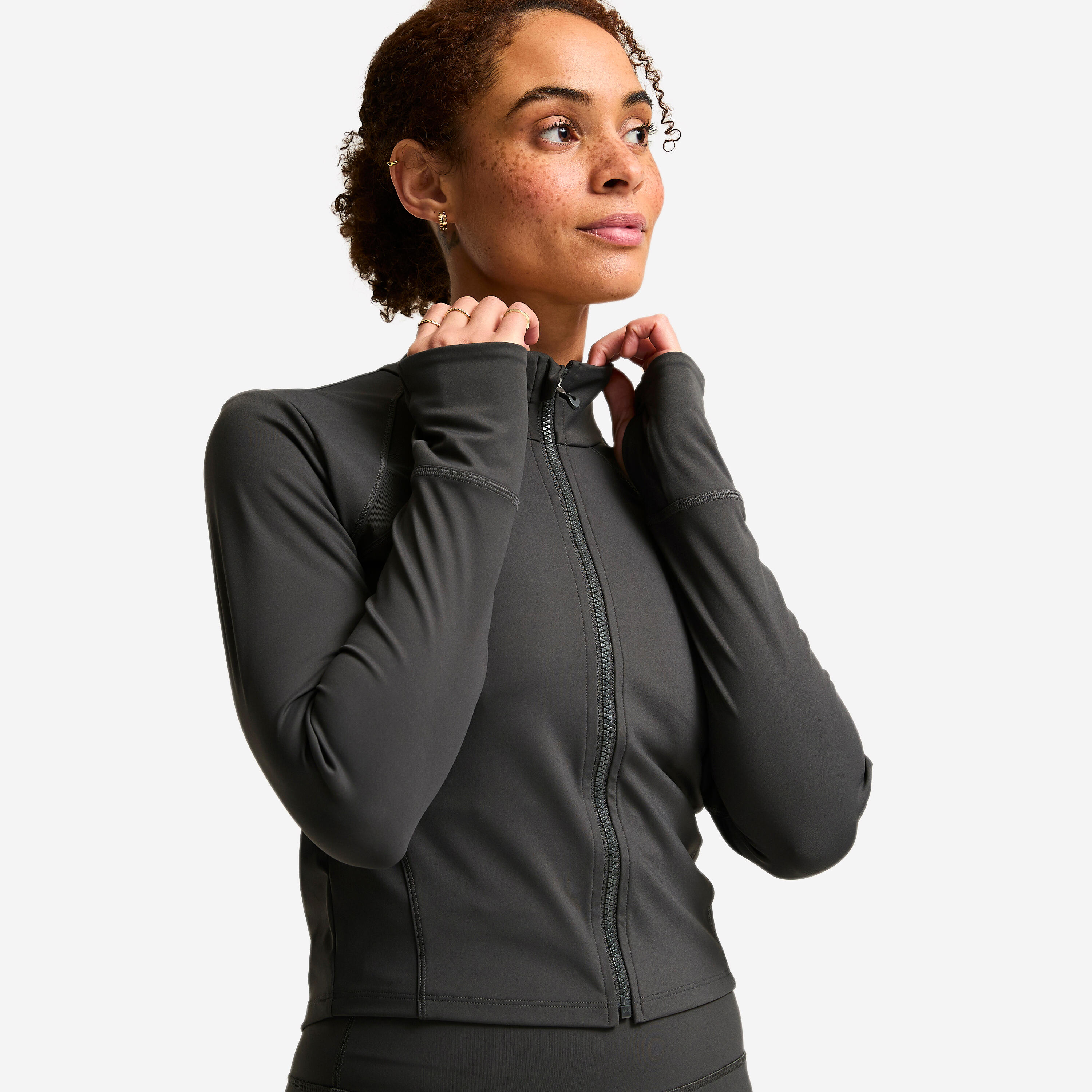 Bluza na zamek damska Domyos fitness