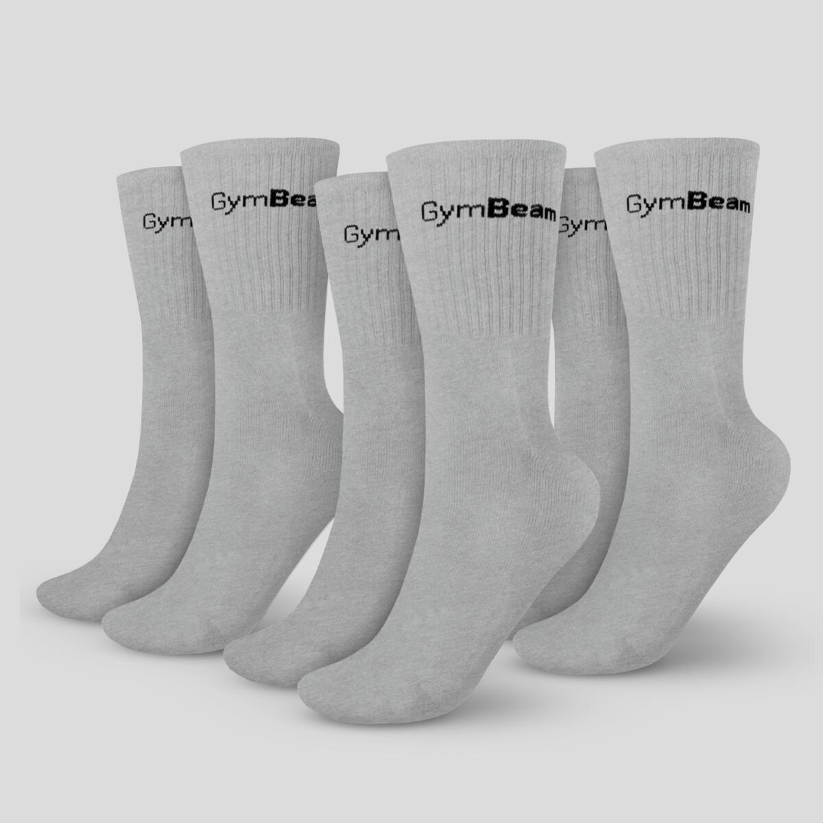 Skarpety unisex fitness 3/4 szare 3Pack