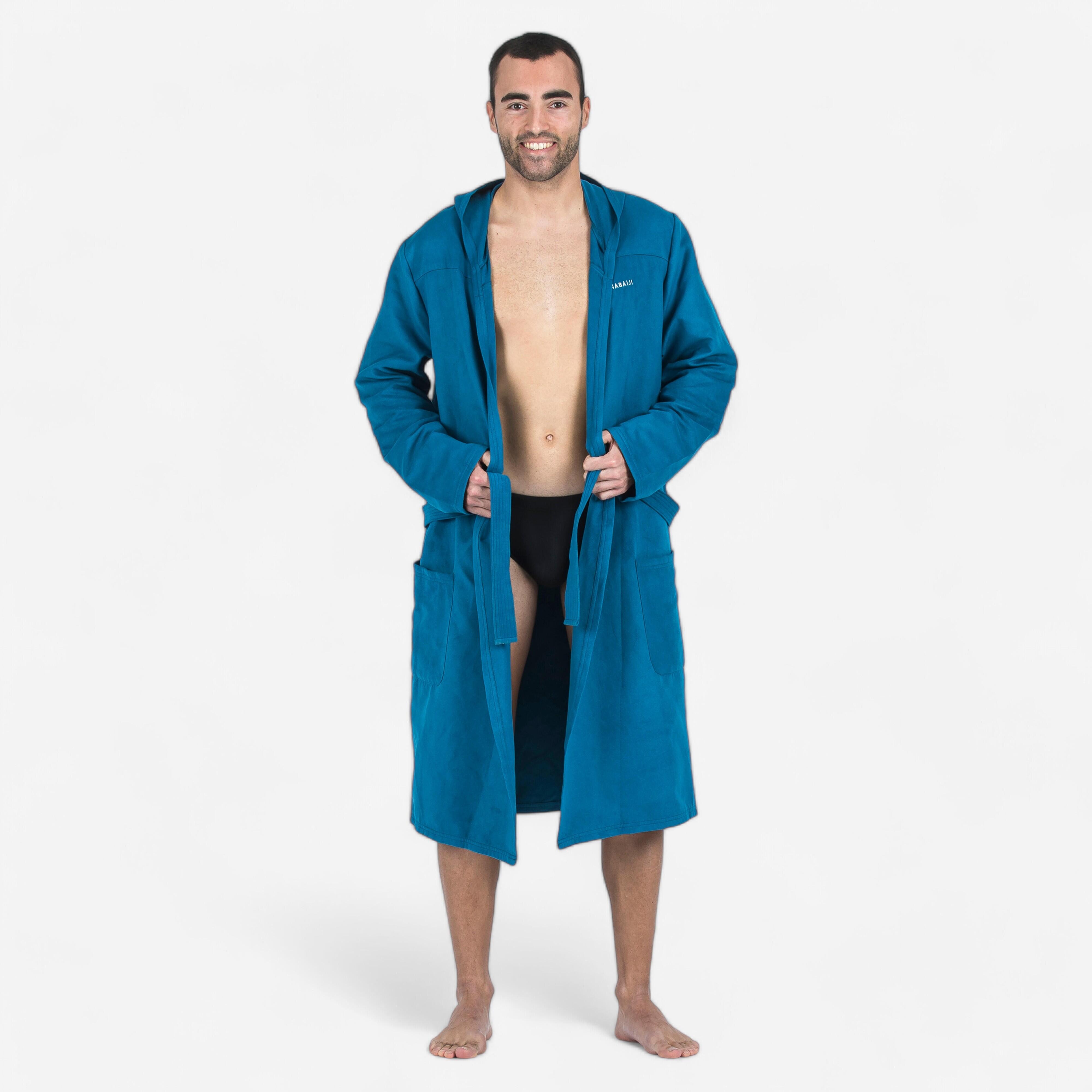 Szlafrok na basen męski Nabaiji Compact z mikrofibry