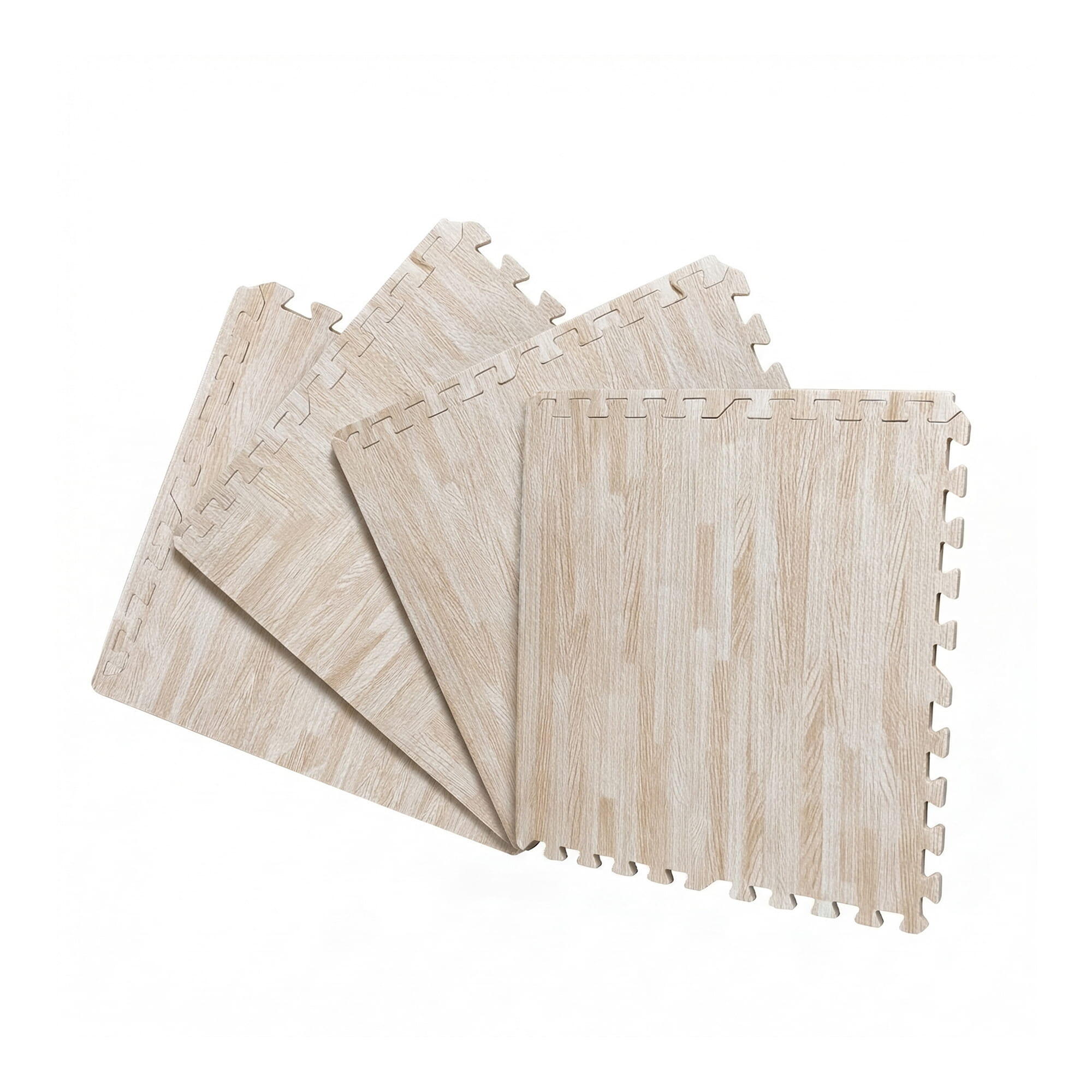 mata piankowa X-star 4szt 60x60cm-beżowe drewno