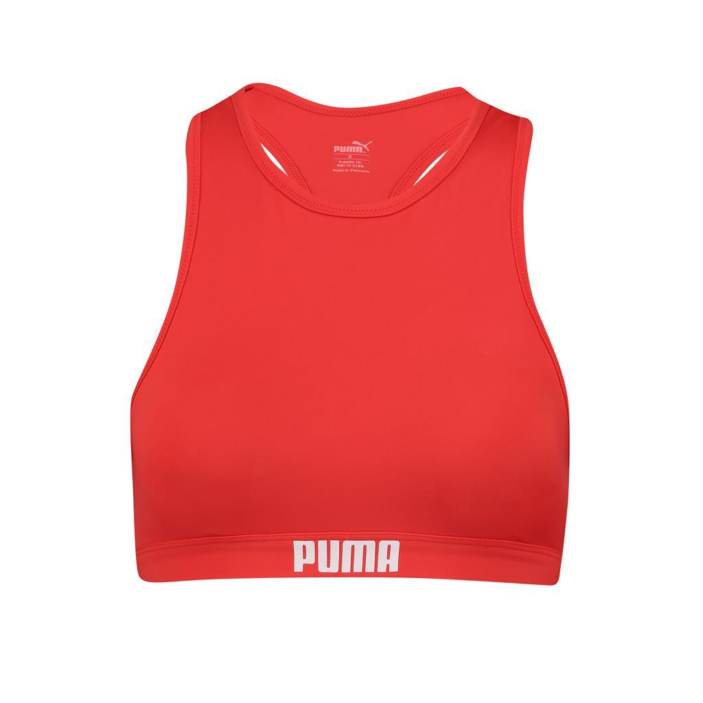 Góra od bikini Puma, racerback, czerwonym