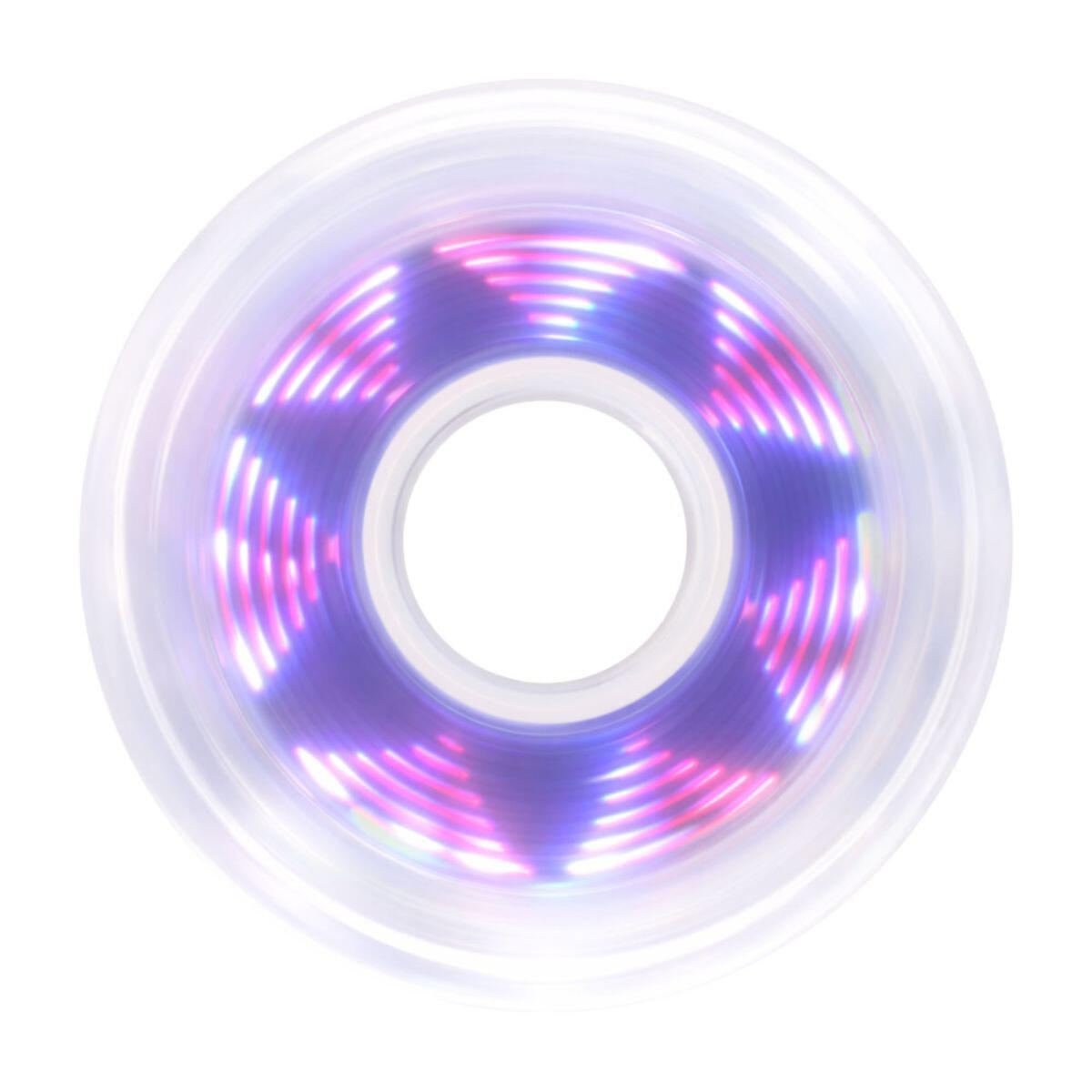 Zestaw 4 kółek do rolek Luminous 80mm/85A Pixel Clear Rosette Purple LED