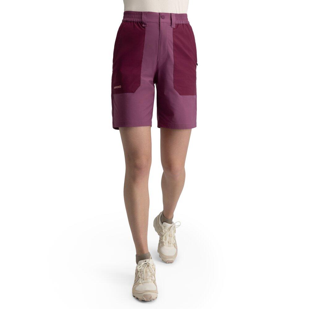 Damskie wodoodporne spodenki trekkingowe Siroko Solara Purple