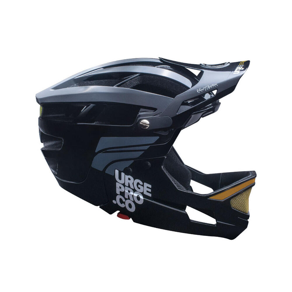 Kask Sierra Gringo MTB, czarny, z odpinaną osłoną podbródka