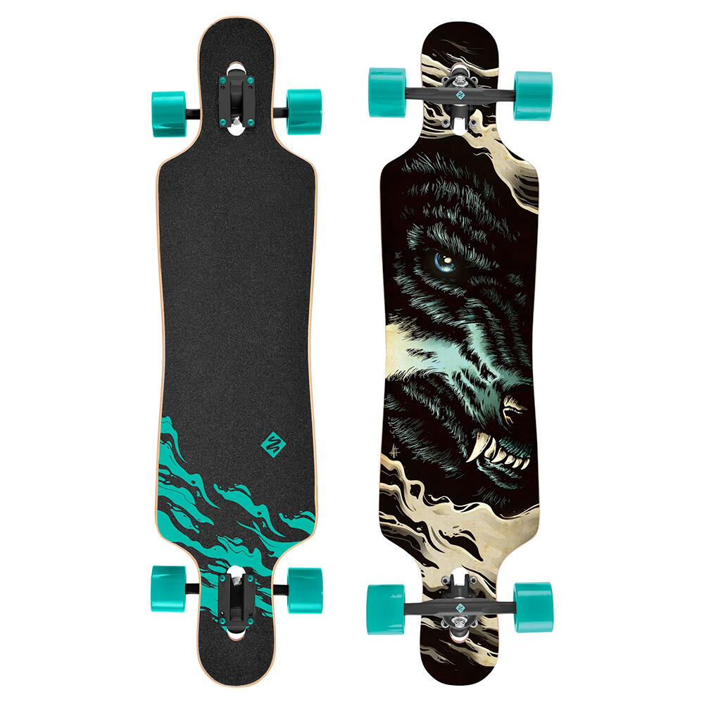 Longboard Drop Through Freeride 39 Curve Wolf
