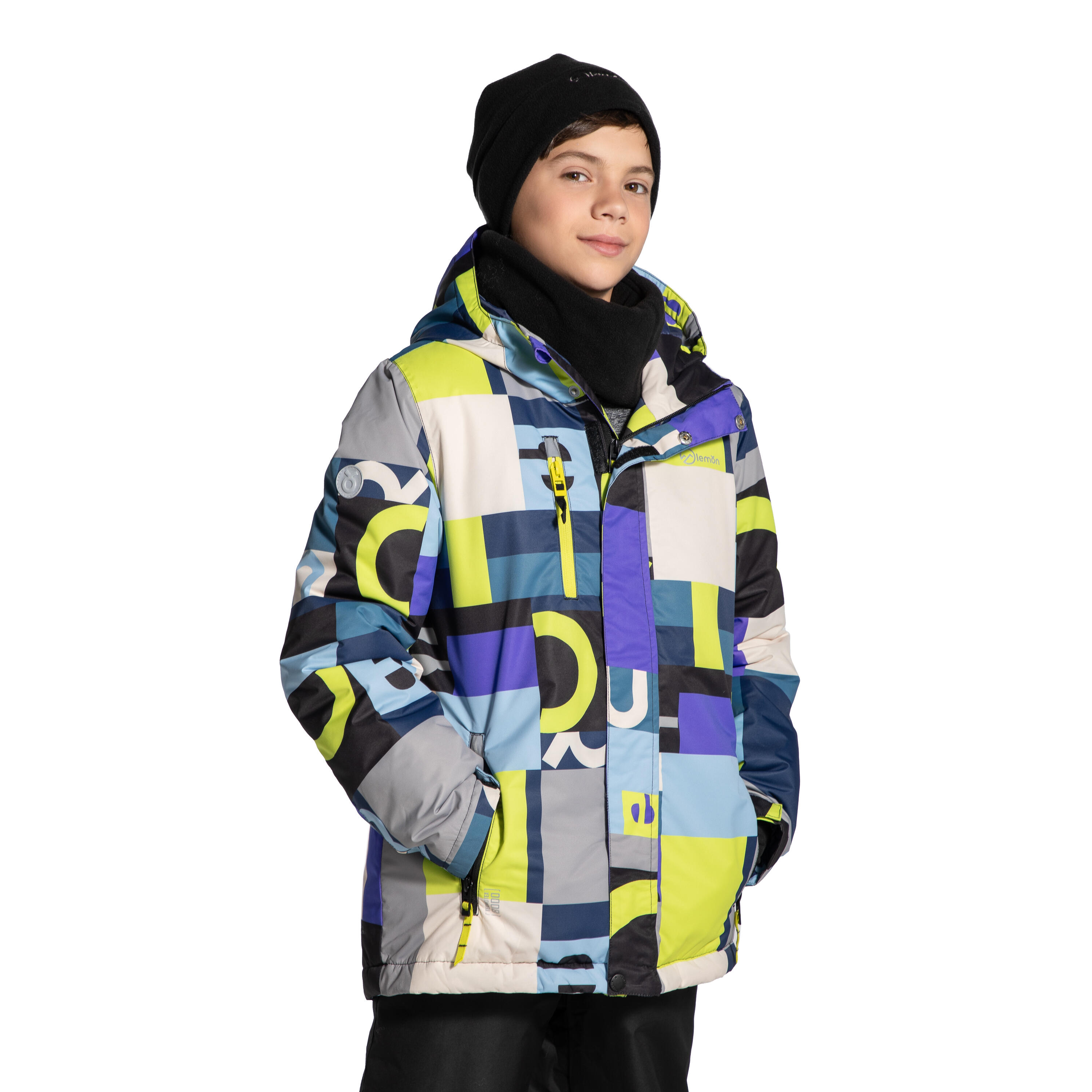 Kurtka narciarska dla dzieci snowboard ThermoTEX Lemon Explore ZL4