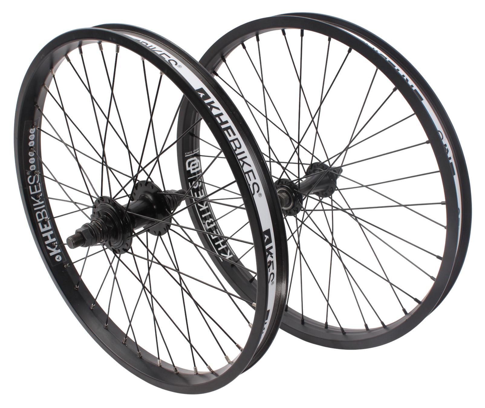 Zestaw kół BMX KHE MVP 20 cali 10 mm / 14 mm czarny