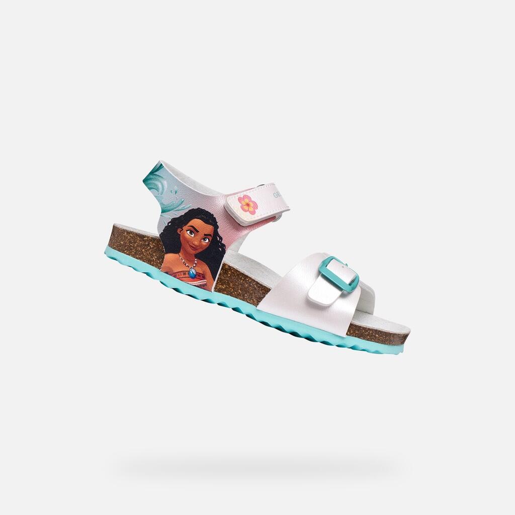 Sandały GEOX J ADRIEL GIRL G Biały