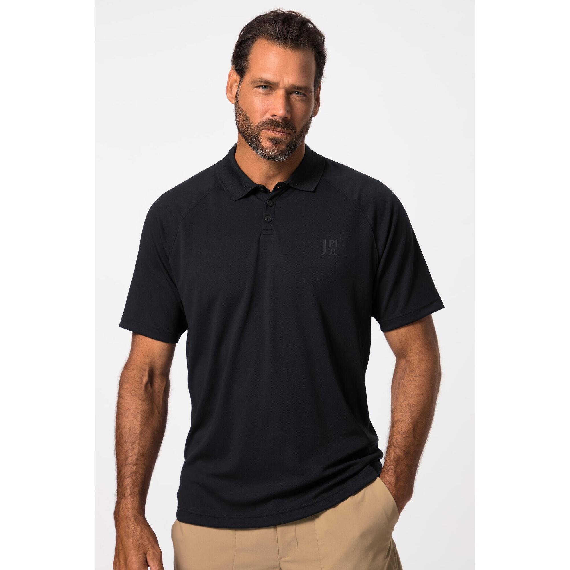 Męska Koszulka polo outdoorowa rękaw raglanowy 1/2 QuickDry