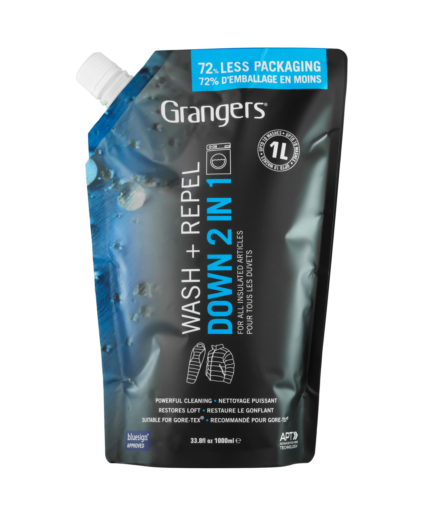 outdoorowy Grangers 2 w 1 Wash + Repel Down/Down 1L