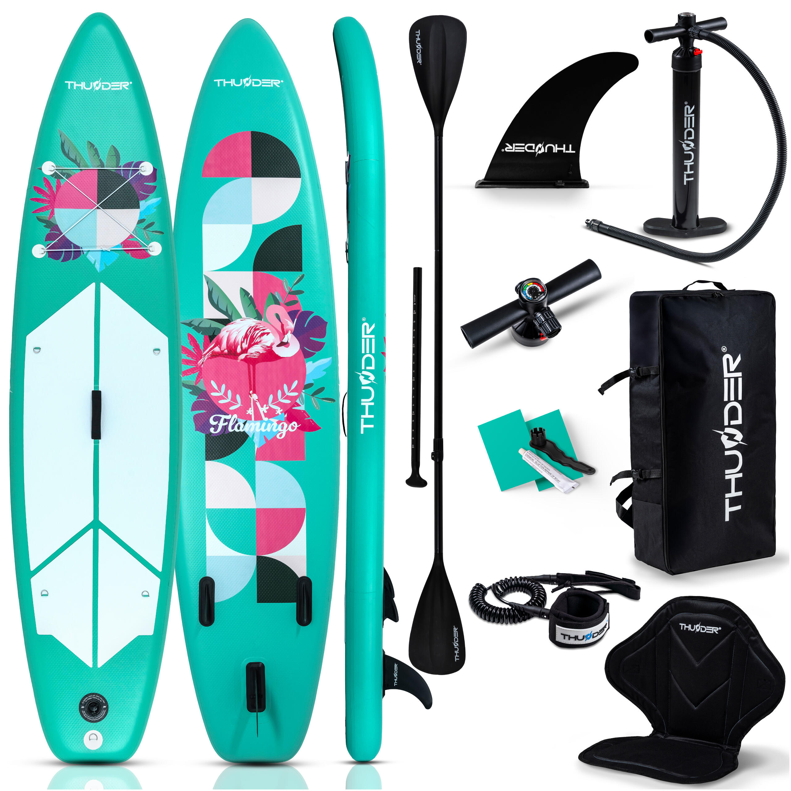 Deska SUP pompowana akcesoria THUNDER FLAMI 320cm
