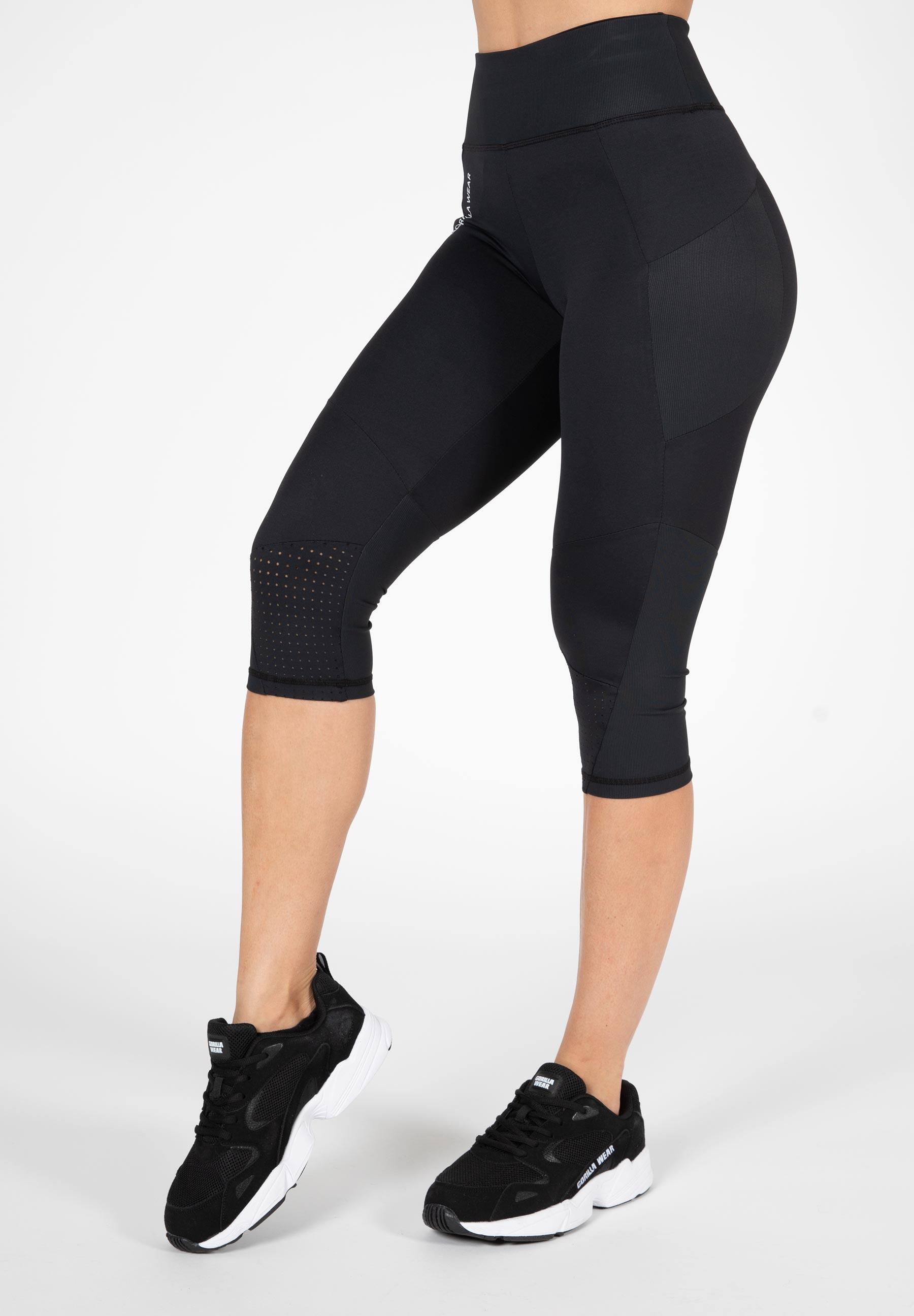Monroe Cropped Leginsy - Czarny