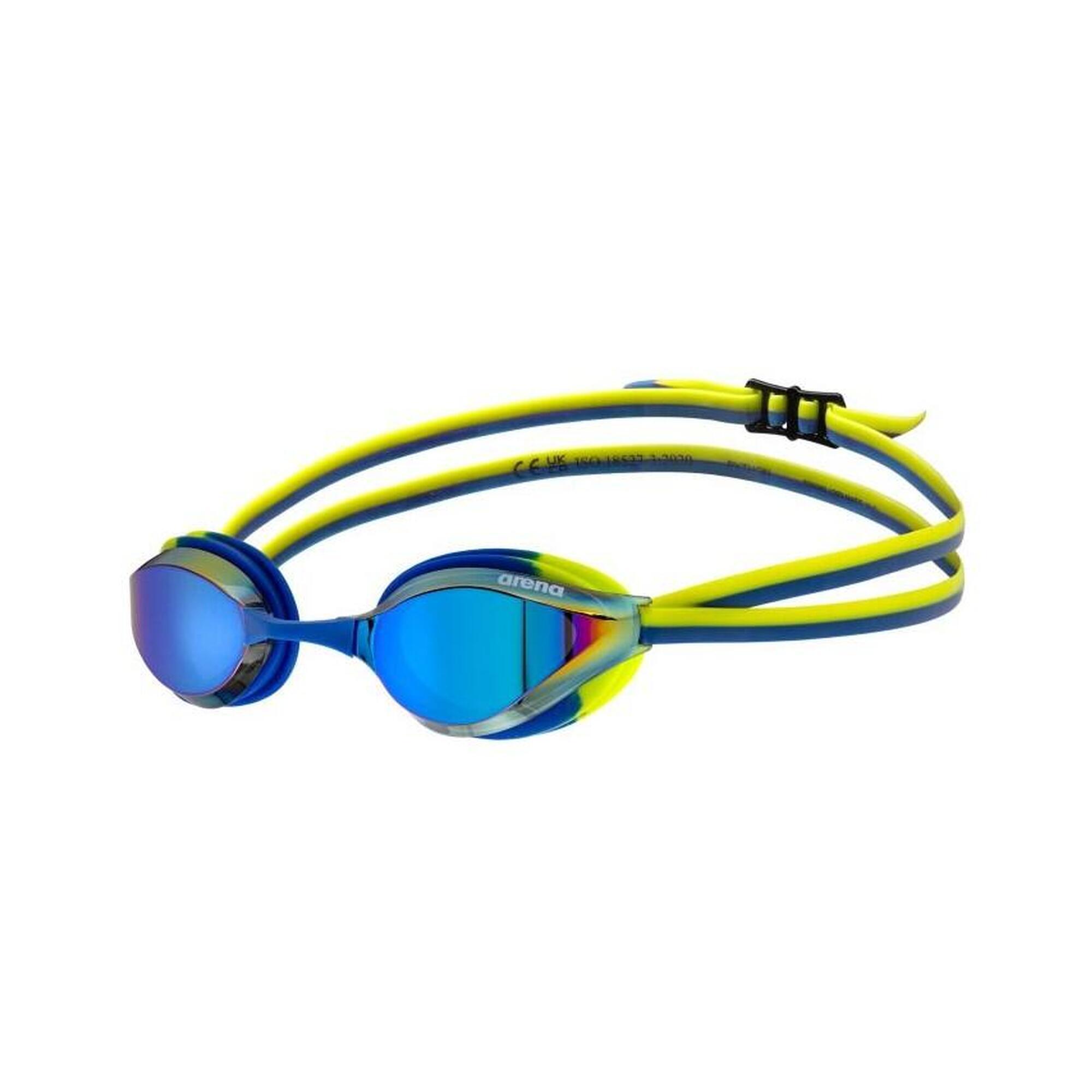Okulary pływackie junior na basen treningowe mirror antifog Arena Python