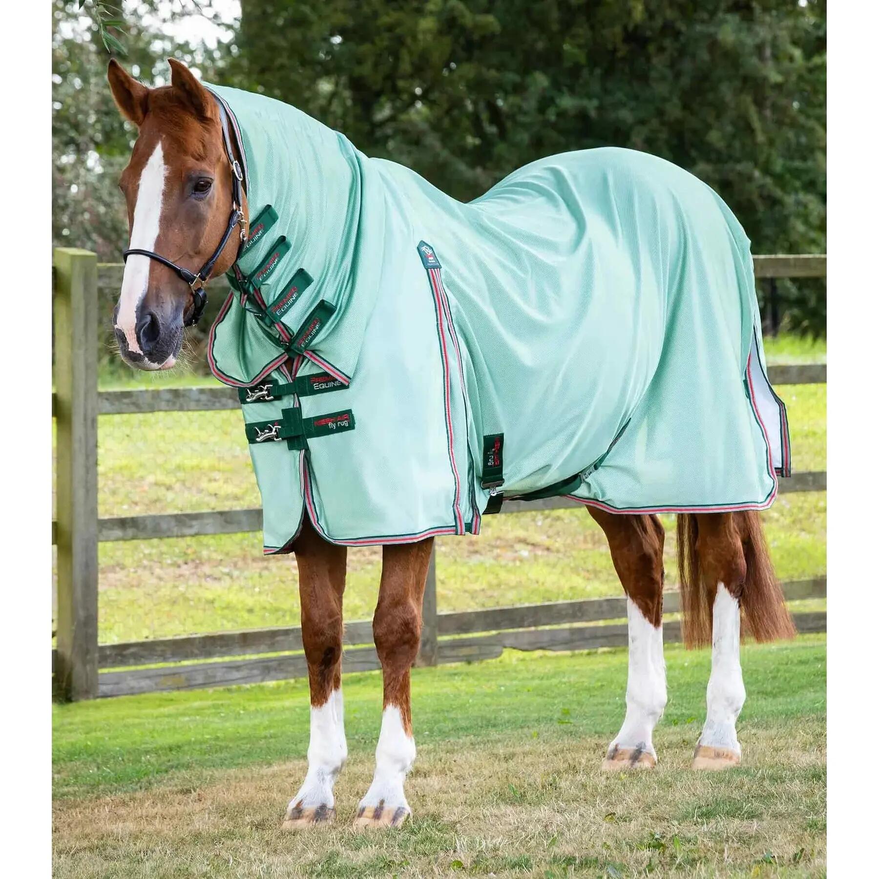 Siatkowa derka przeciw muchom z osłoną szyi Premier Equine Combo