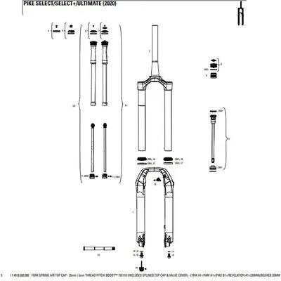 Widelec Rockshox Top Cap Db Splined 35mm