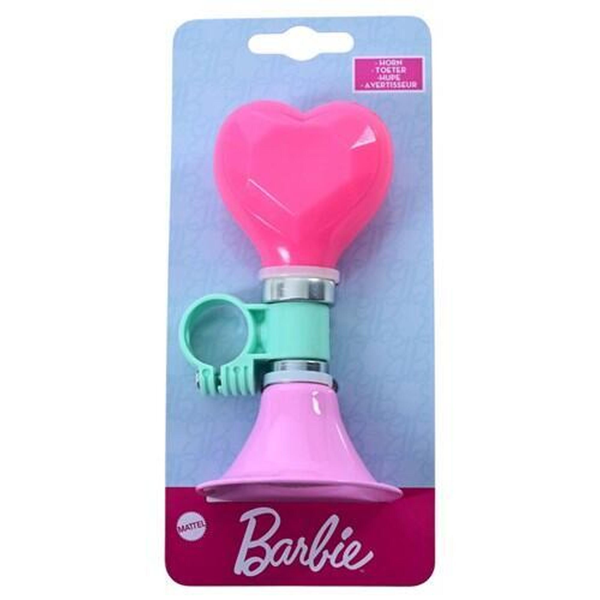Trąbka Barbie różowa do roweru