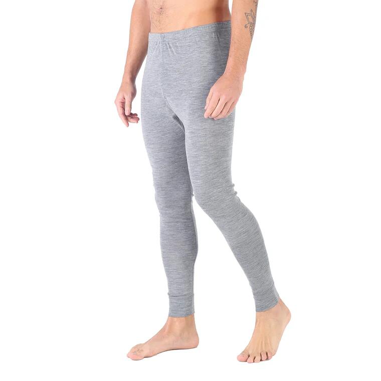 Atlas - Męskie Leginsy z 100% Wełny Merino (195 g/m²) S, Szary