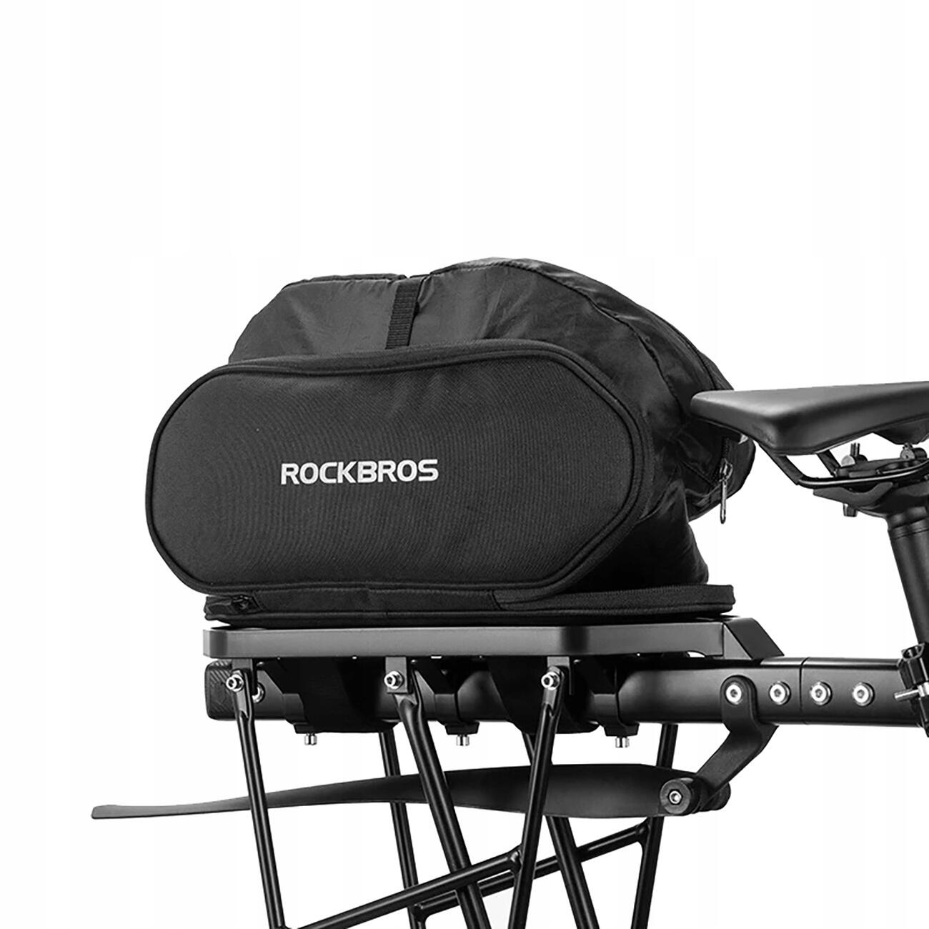 Torba rowerowa Rockbros 5 L wodoodporna uniwersalna, czarna z funkcją siedziska