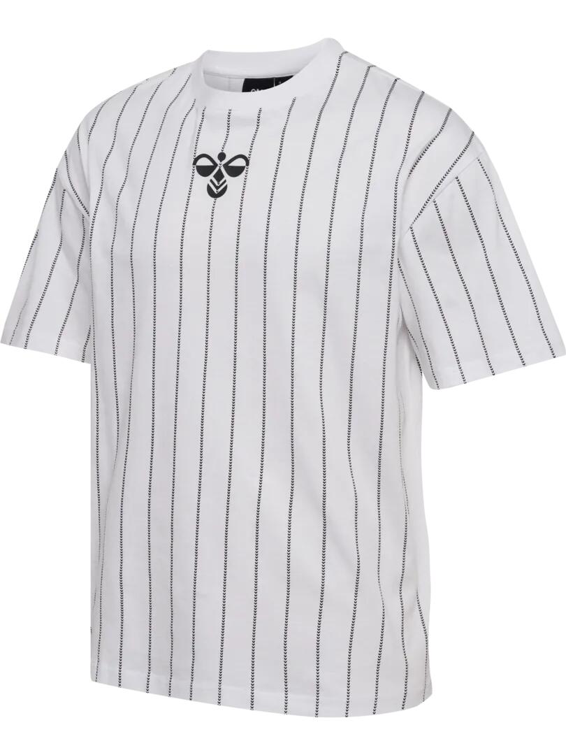 HUMMEL koszulka bawełniana męska Chevron Pinstripe