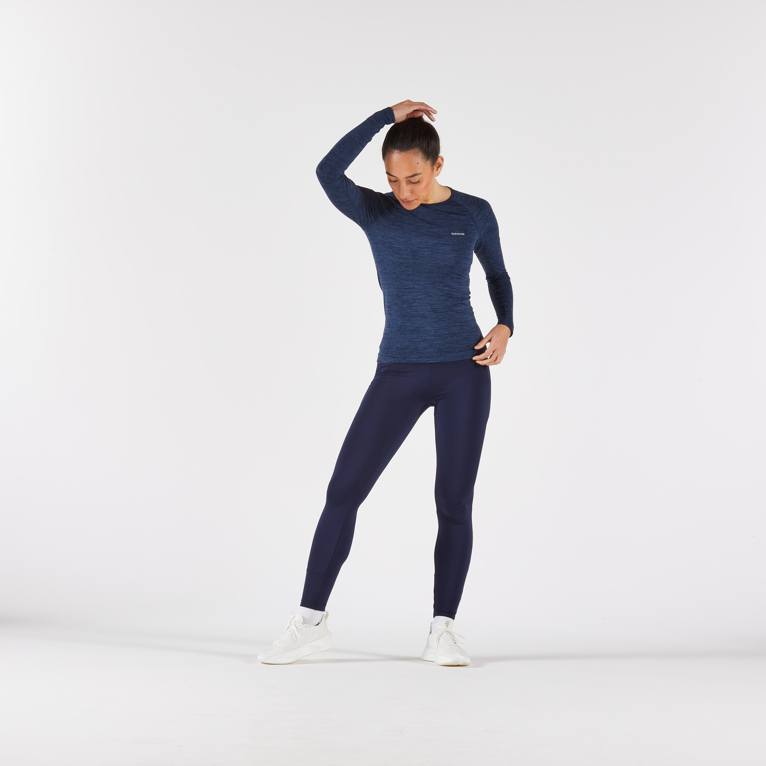 Legginsy do biegania damskie Kiprun Run 500 Warm ocieplane