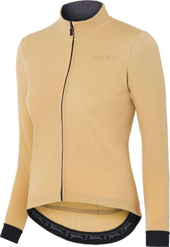 Zdjęcia - Odzież rowerowa SPIUK Damski jersey z długim rękawem Spiuk Profit Cold&Rain W Beżowy XS