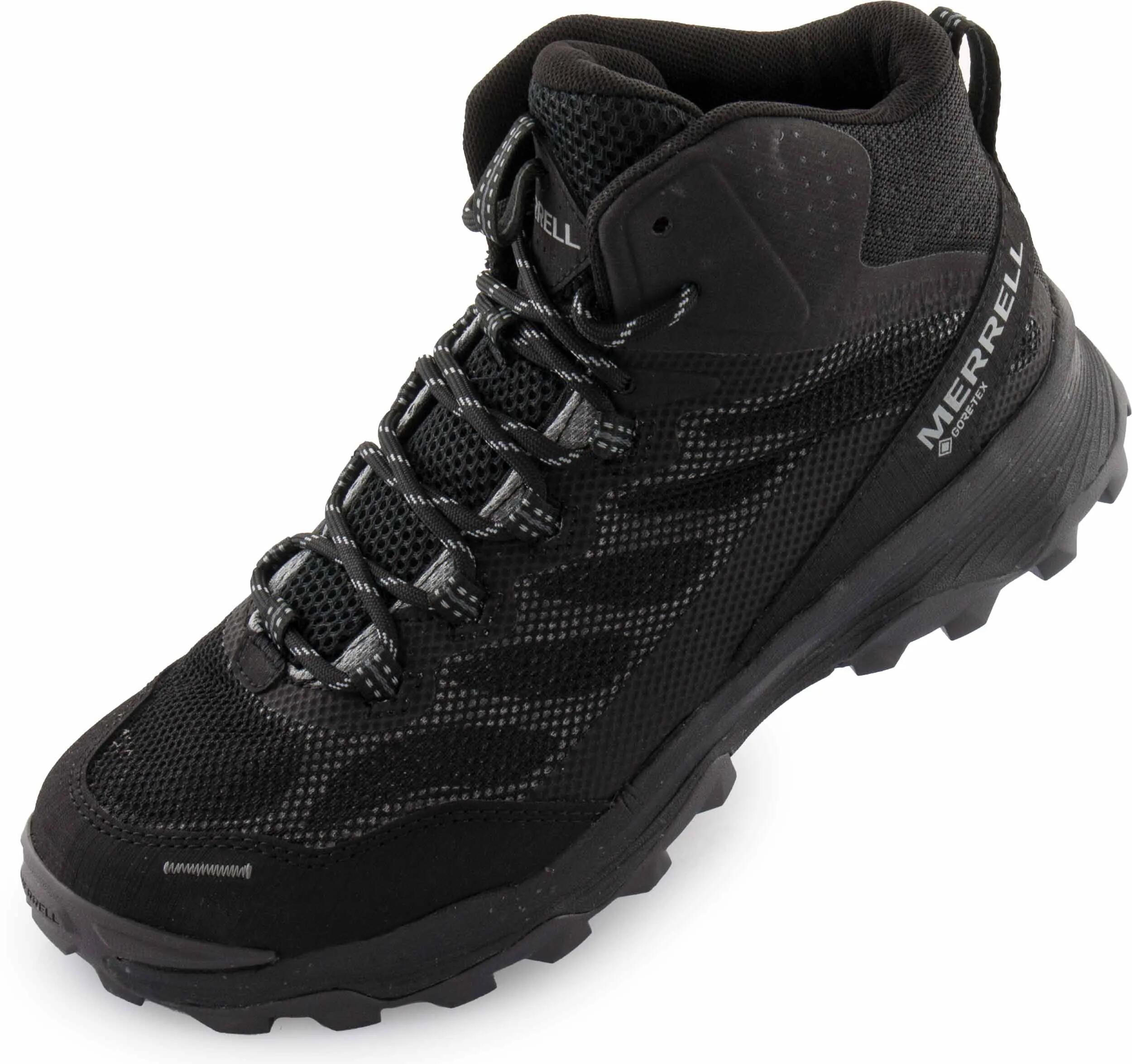 Damskie buty outdoorowe Merrell Speed strike Mid Gtx w kolorze czarnym