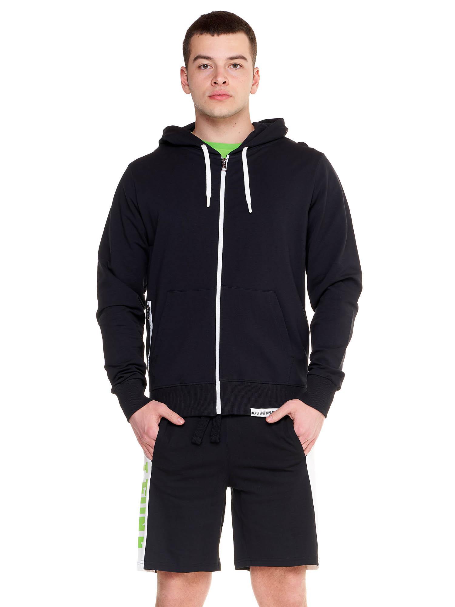 Bluza z bawełna z kaptur na co dzień na siłownię