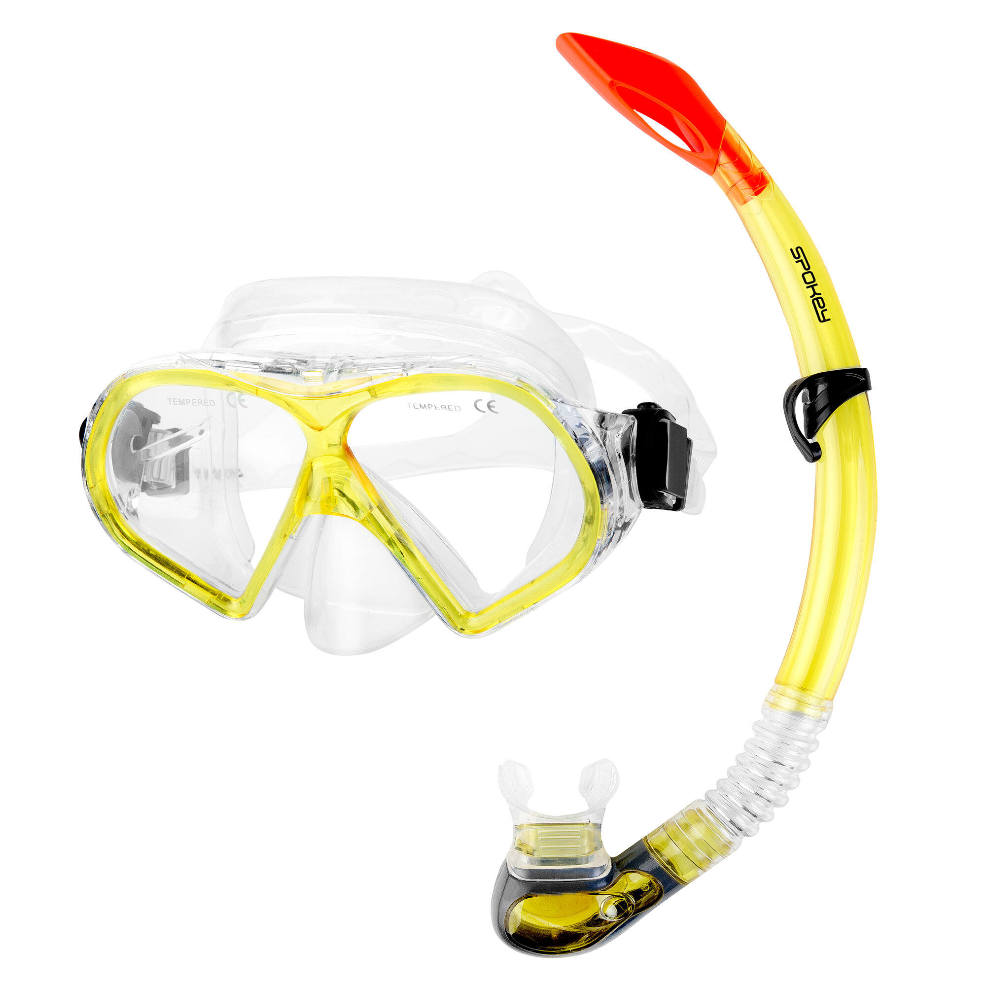 Zestaw do snorkelingu damski maska i fajka do nurkowania Spokey Flona
