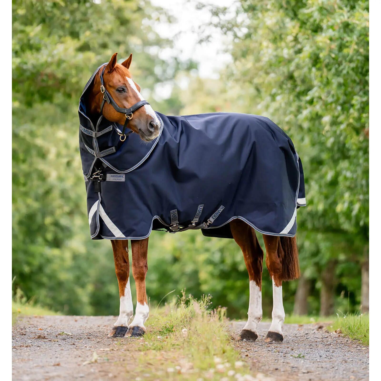 Derka zewnętrzna dla koni z osłoną szyi Horseware Rambo 1680D Plus Turnout 0g