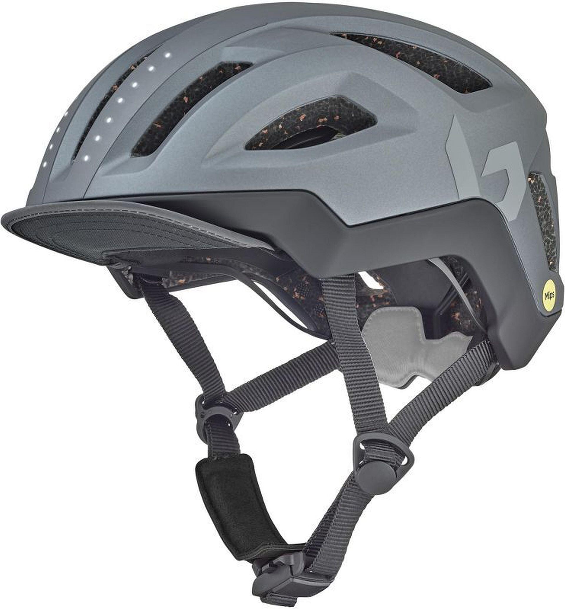 Kask rowerowy miejski „Halo React MIPS”, tytanowy