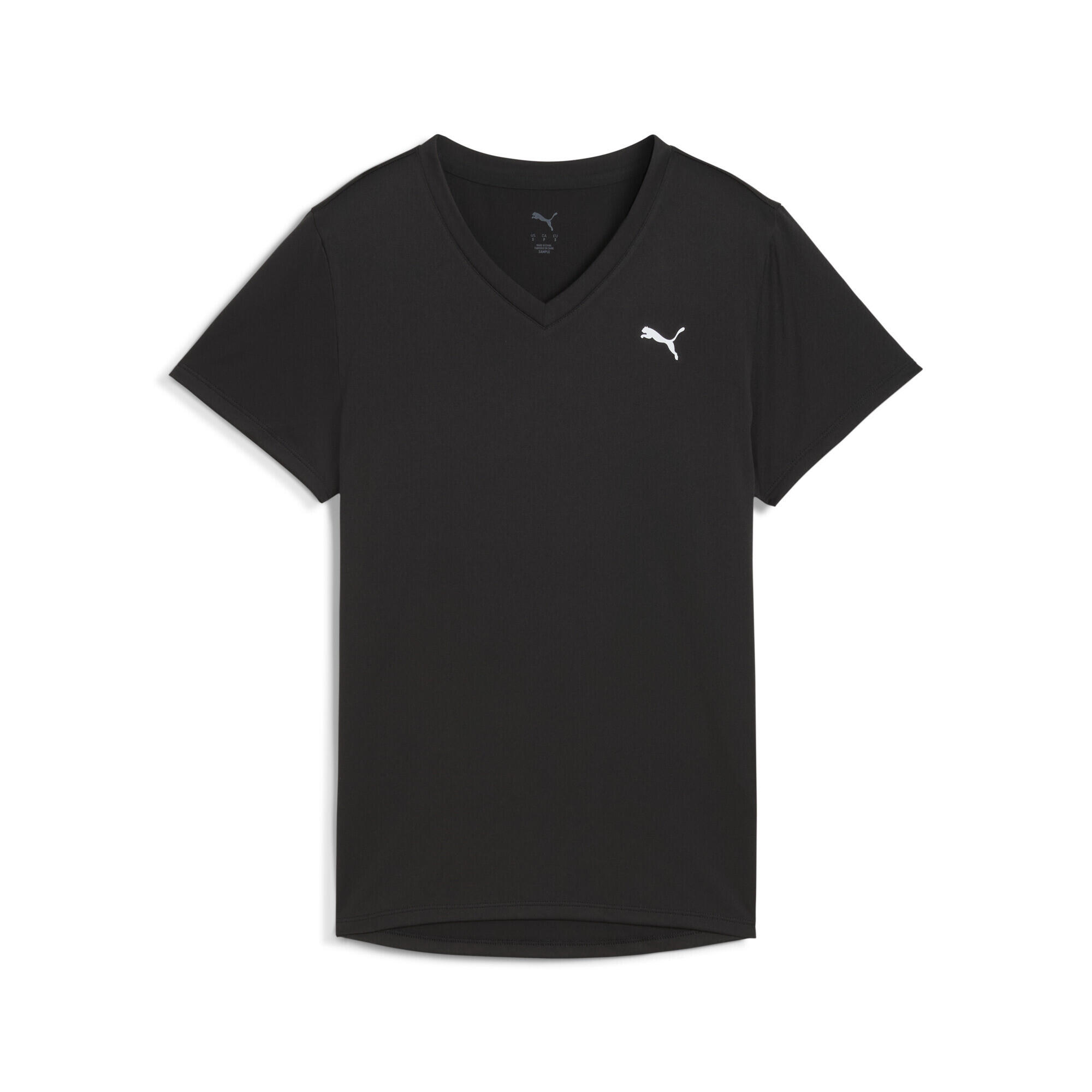 Damska koszulka TAD ESSENTIALS z dekoltem w serek PUMA