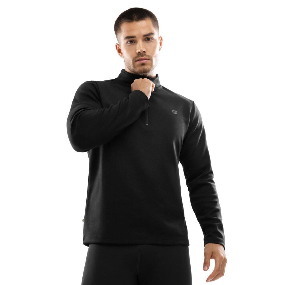 Męska bluza treningowa z suwakiem pod szyją Fitness Siroko Inter