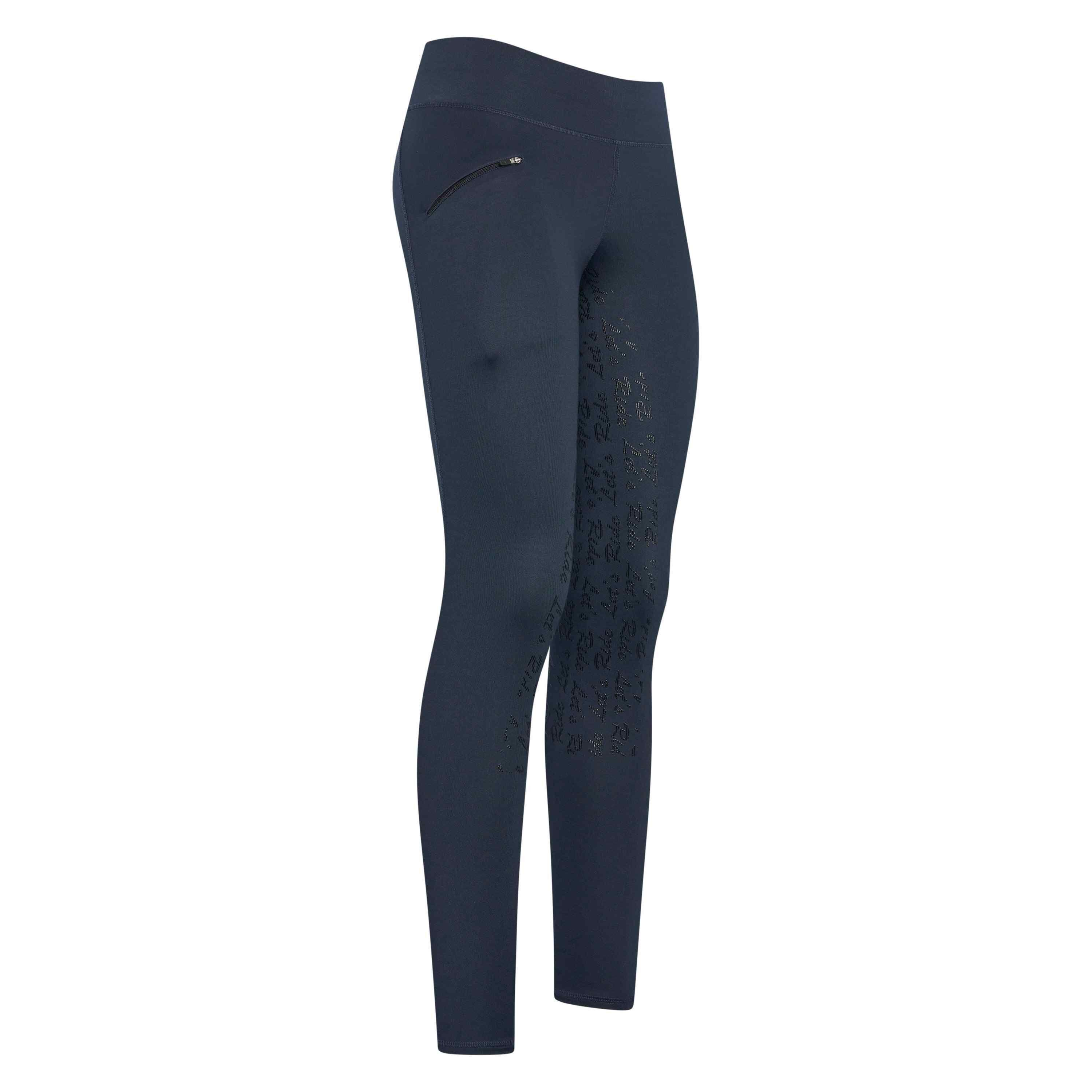 Dziewczęce legginsy jeździeckie z pełną przyczepnością Easy Rider Dietse Winter