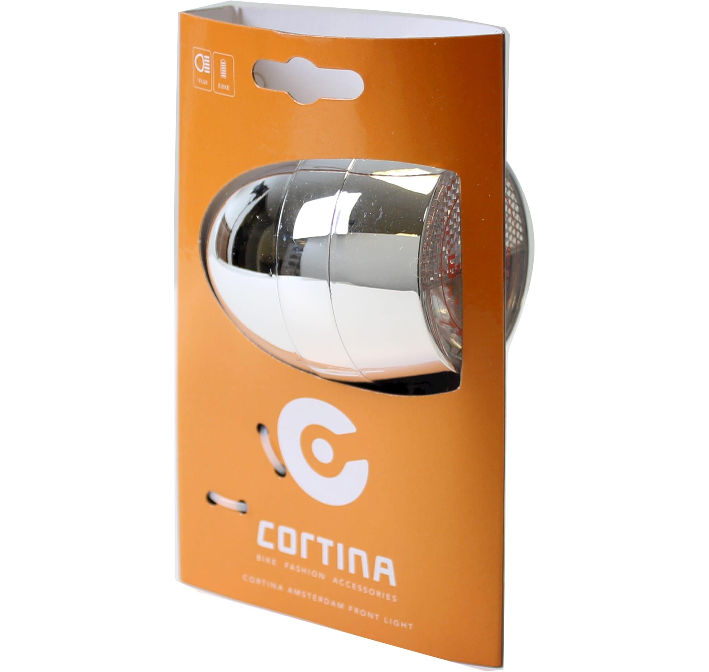 Cortina Lampa przednia Amsterdam E‑Bike chrom