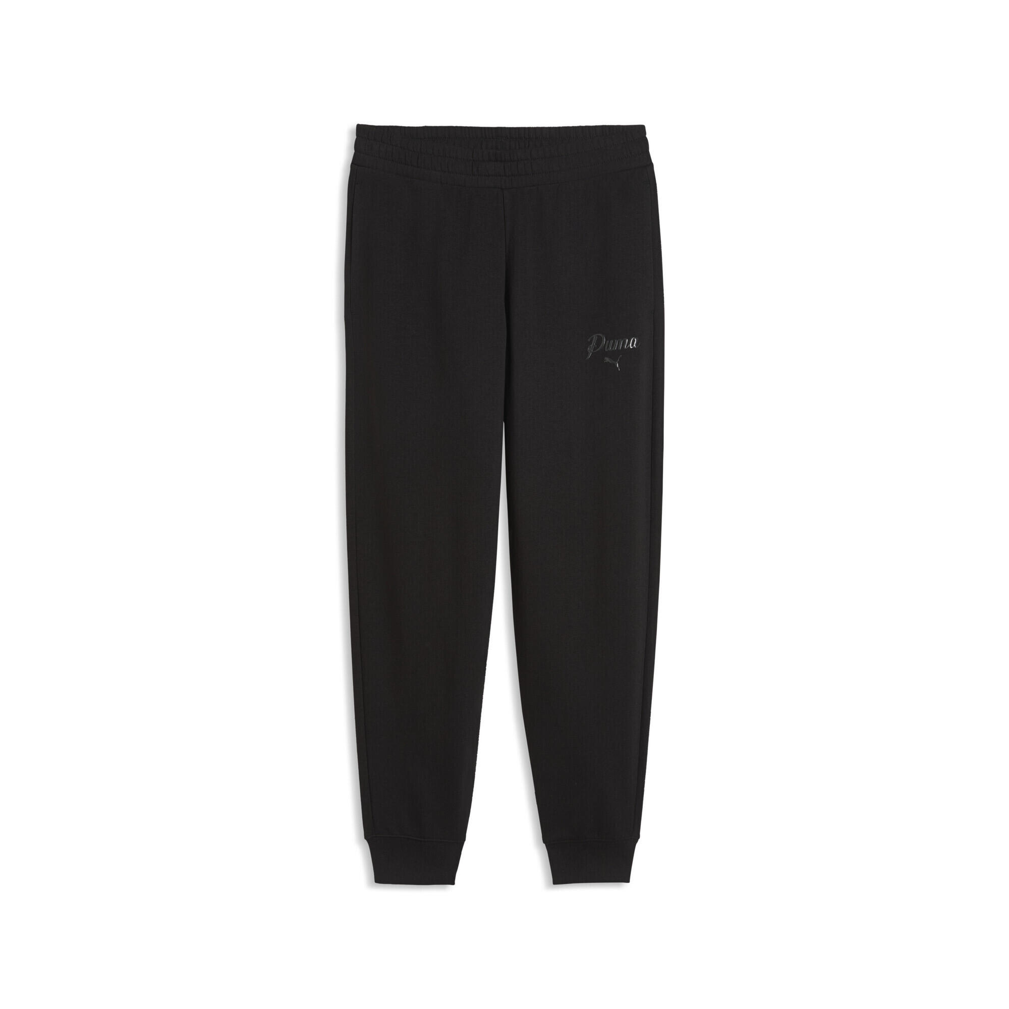 Damskie spodnie dresowe Essentials Script PUMA