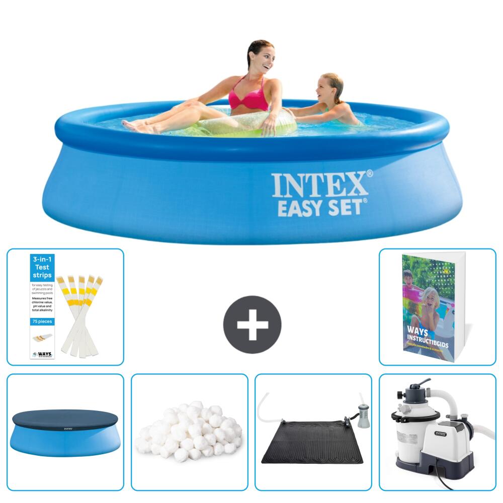 INTEX Basen Easy Set Okrągły - 244x61 cm - 7-częściowy S12