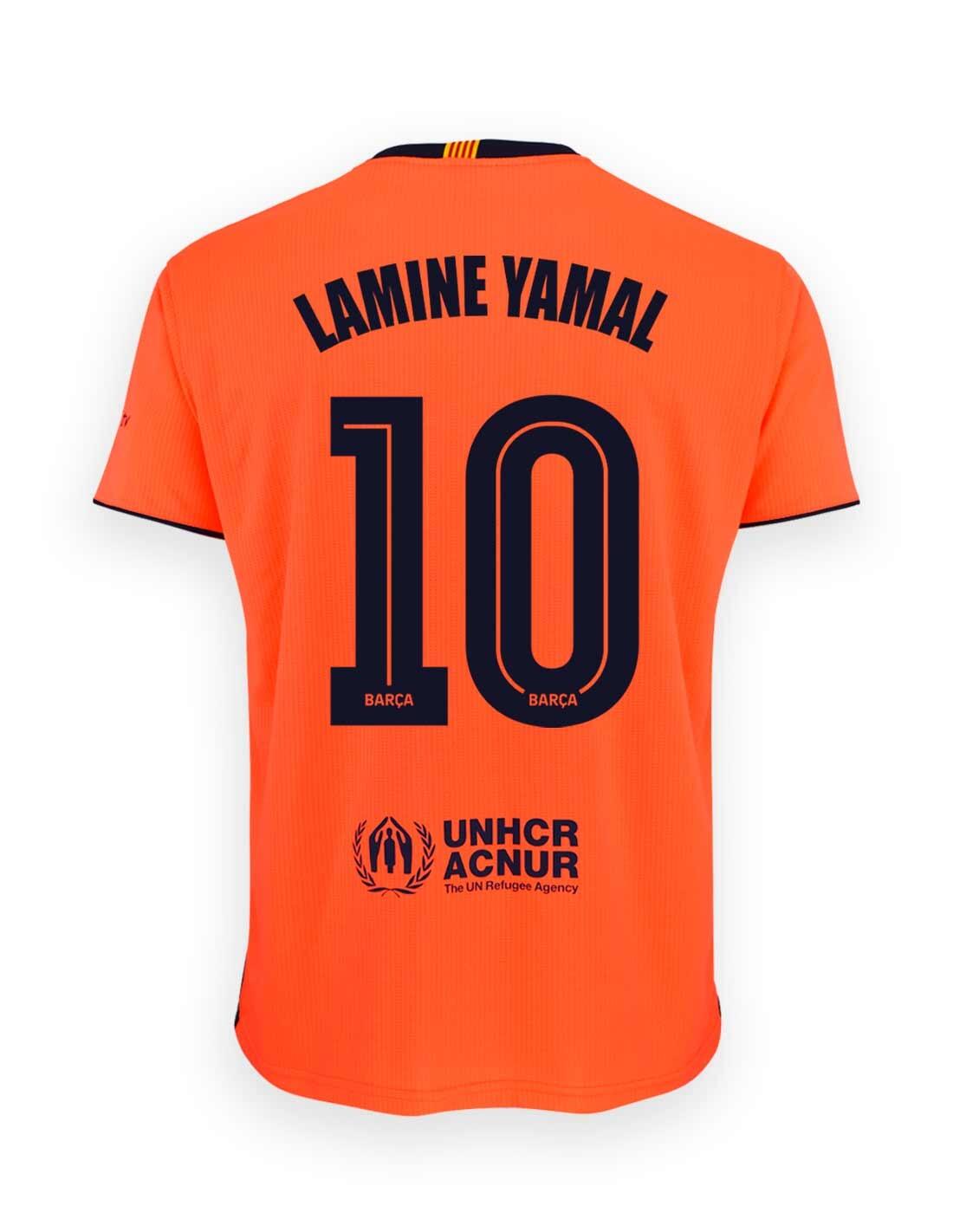 Koszulka kibica FC Barcelona 25-26 Premium Away Replica - Lamine Yamal 10