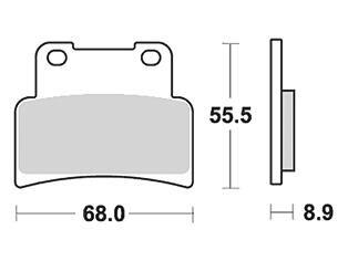 Klocki hamulcowe TRW MCB 785 SV z metalu sinterowanego
