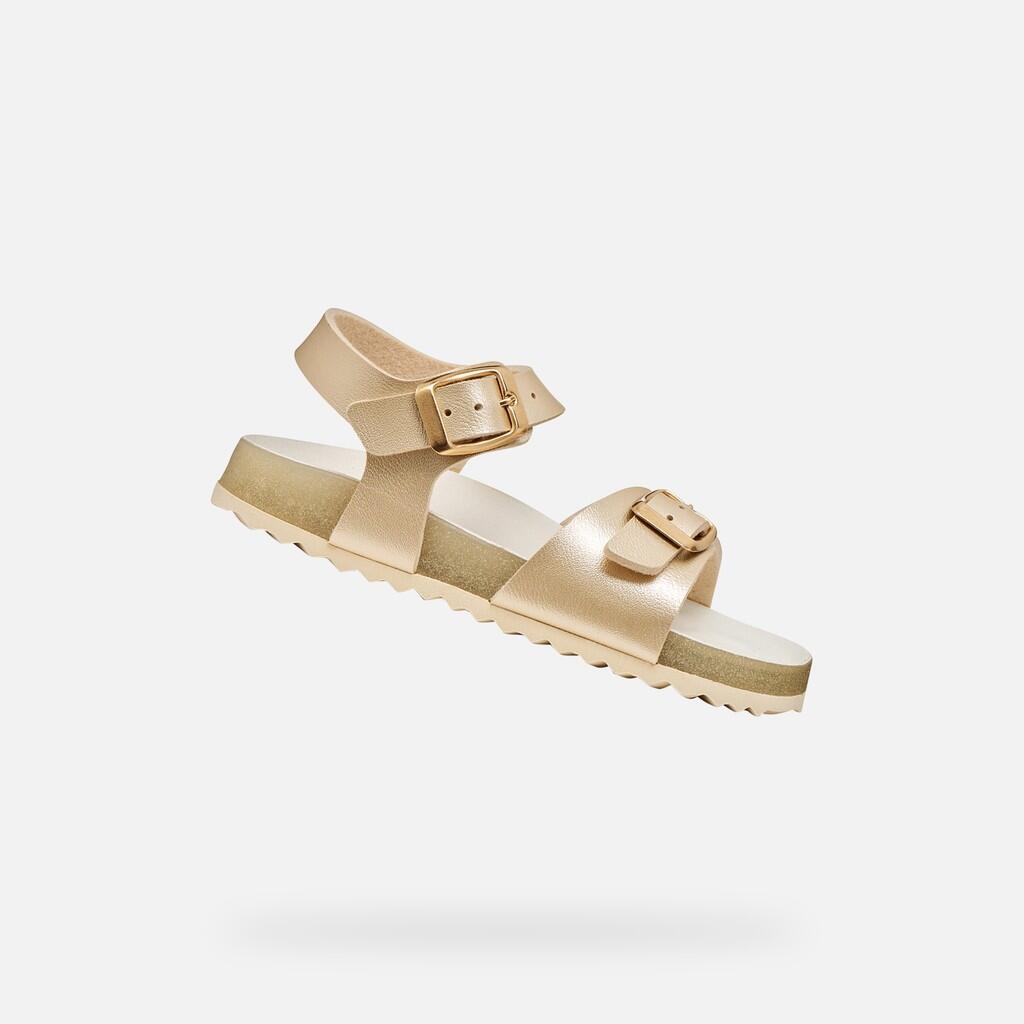 Sandały GEOX J ADRIEL GIRL Złoty