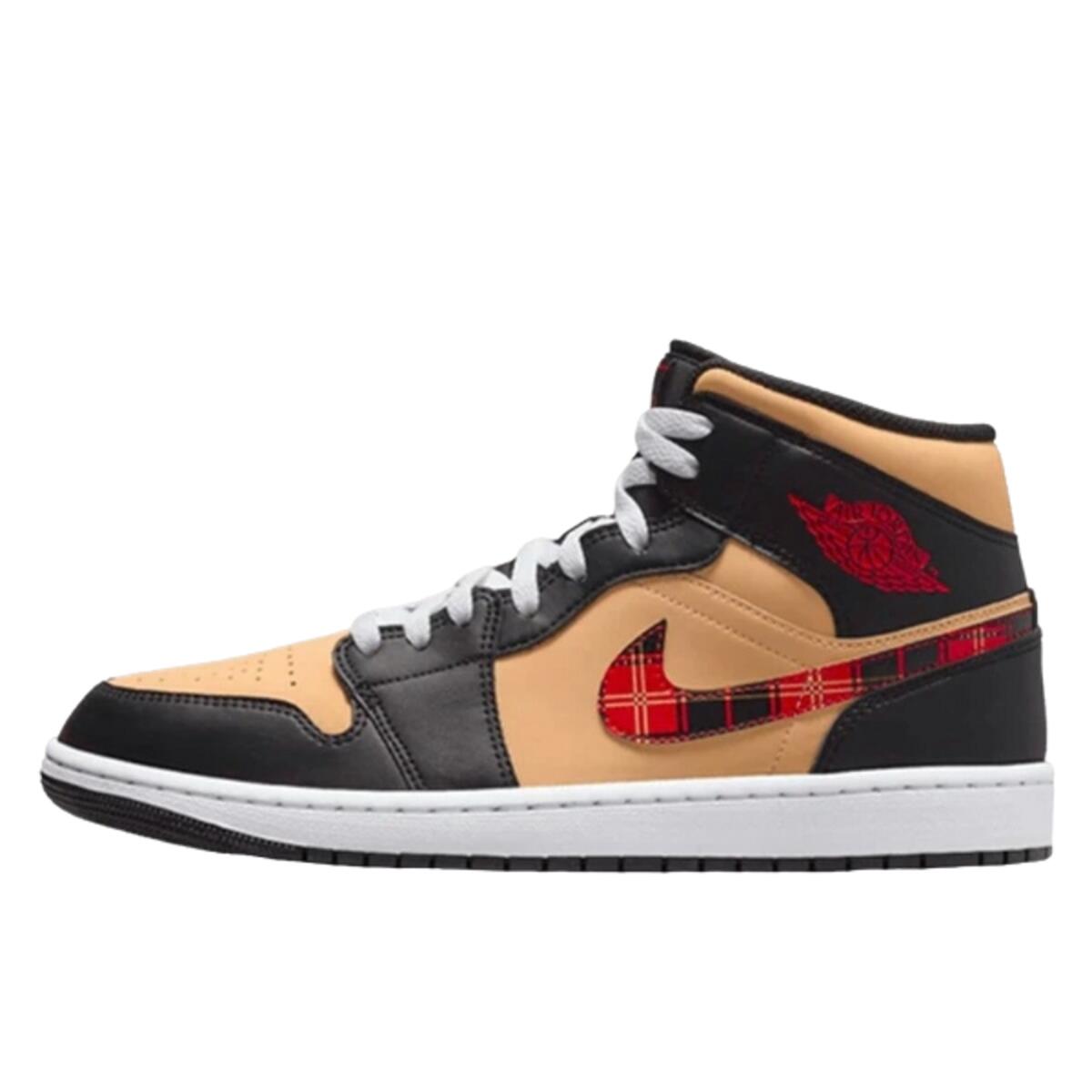 Air Jordan 1 Mid SE Tartan Swoosh