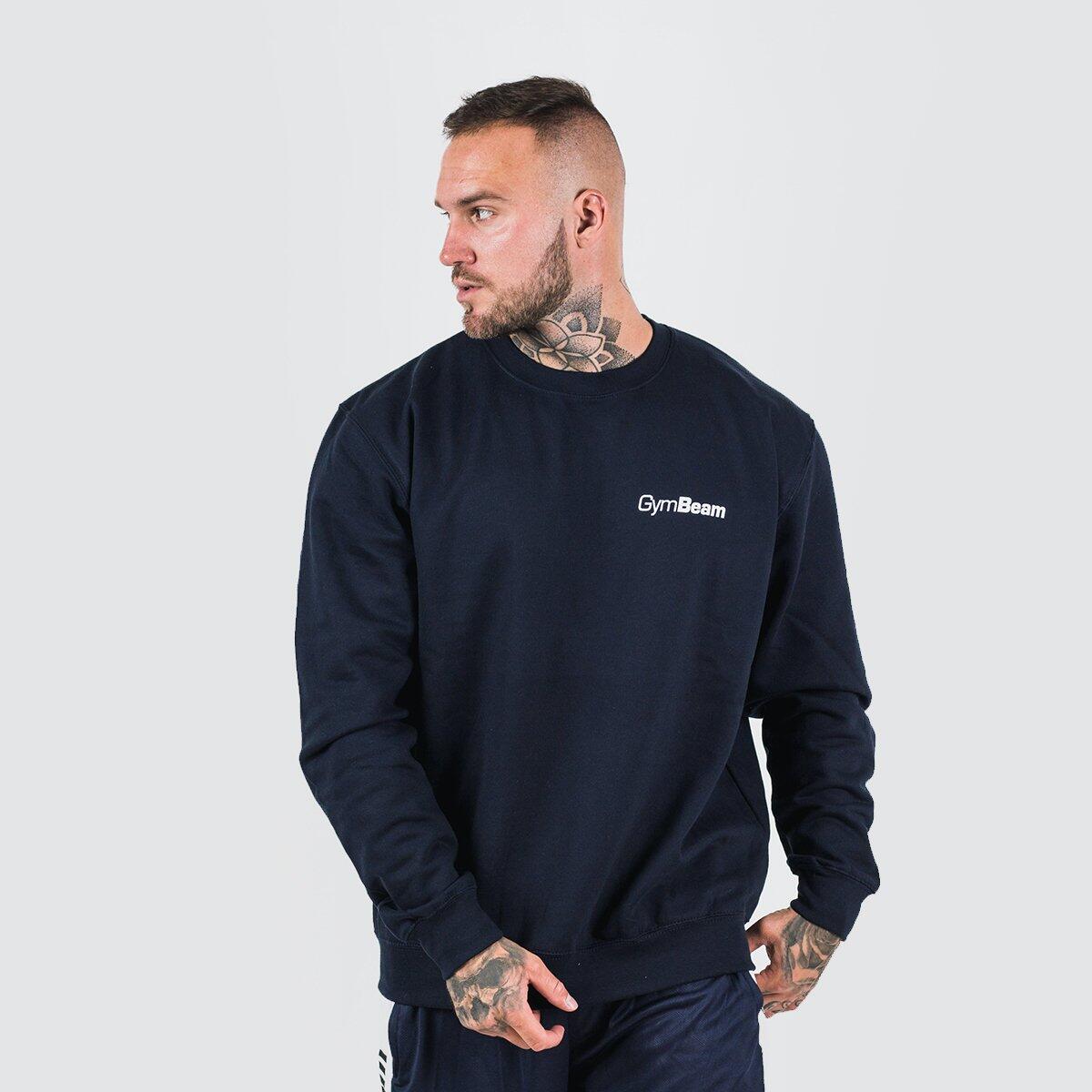 Bluza męska fitness luźna granatowa PRO Jumper